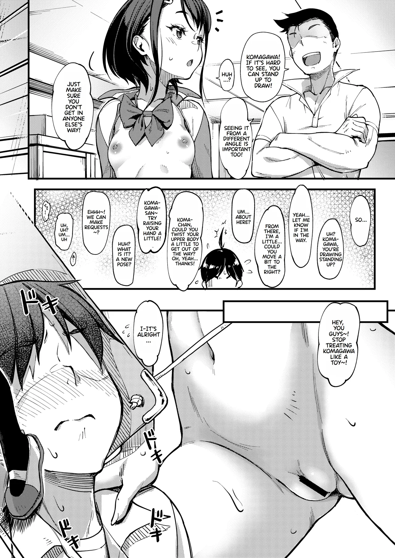 [Room Guarder (Tokinobutt)] Bijutsu Model-bu no Komagawa-san 2 | The Art Model Club's Komagawa-san 2 [English] [Digital] page 10 original parody - sole female rough translation hentai manga - read online free