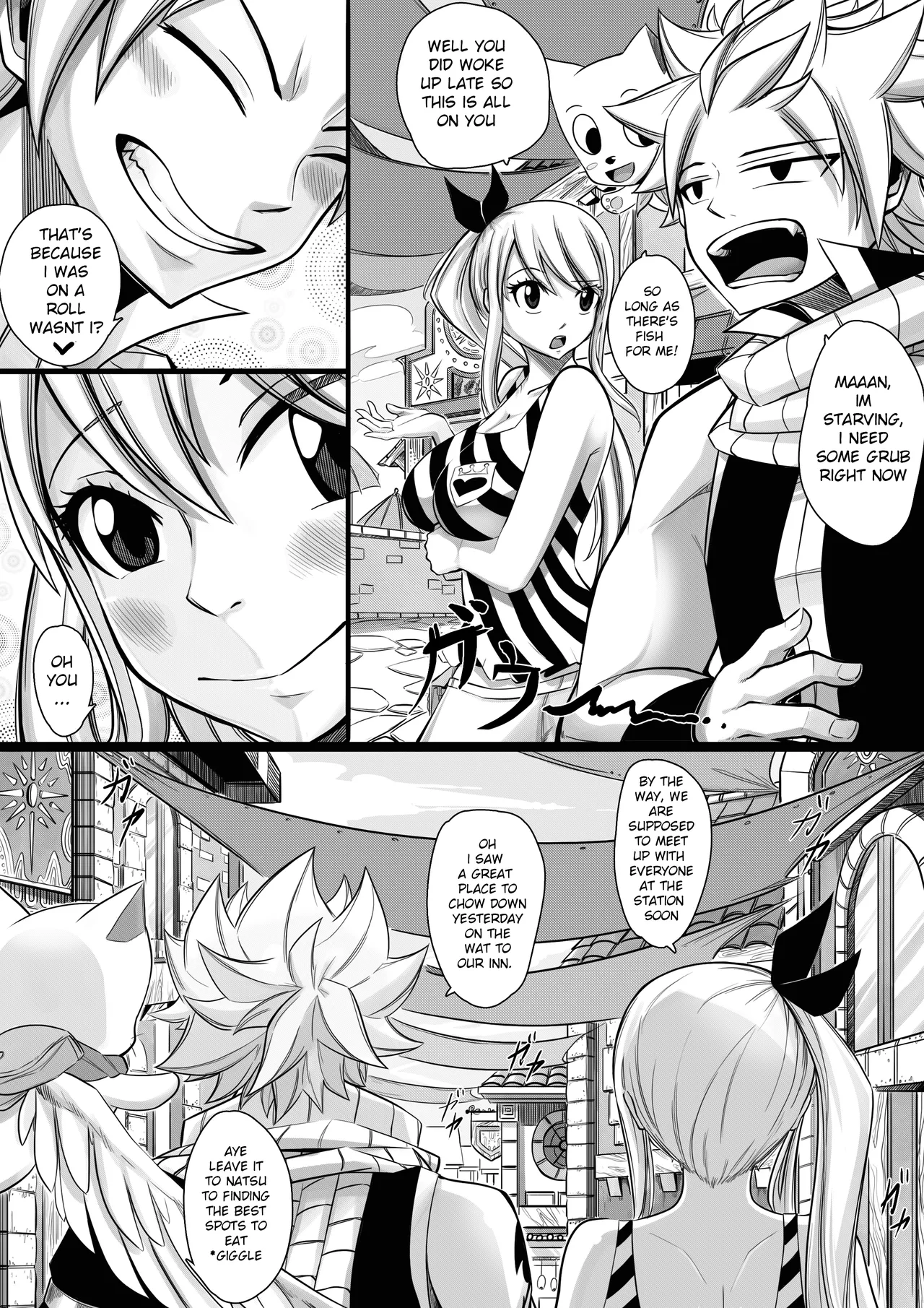 Fairy Heat 2 Doujin page 11 featuring lucy heartfilia fairy tail parody - sweating kissing hentai manga - read online free
