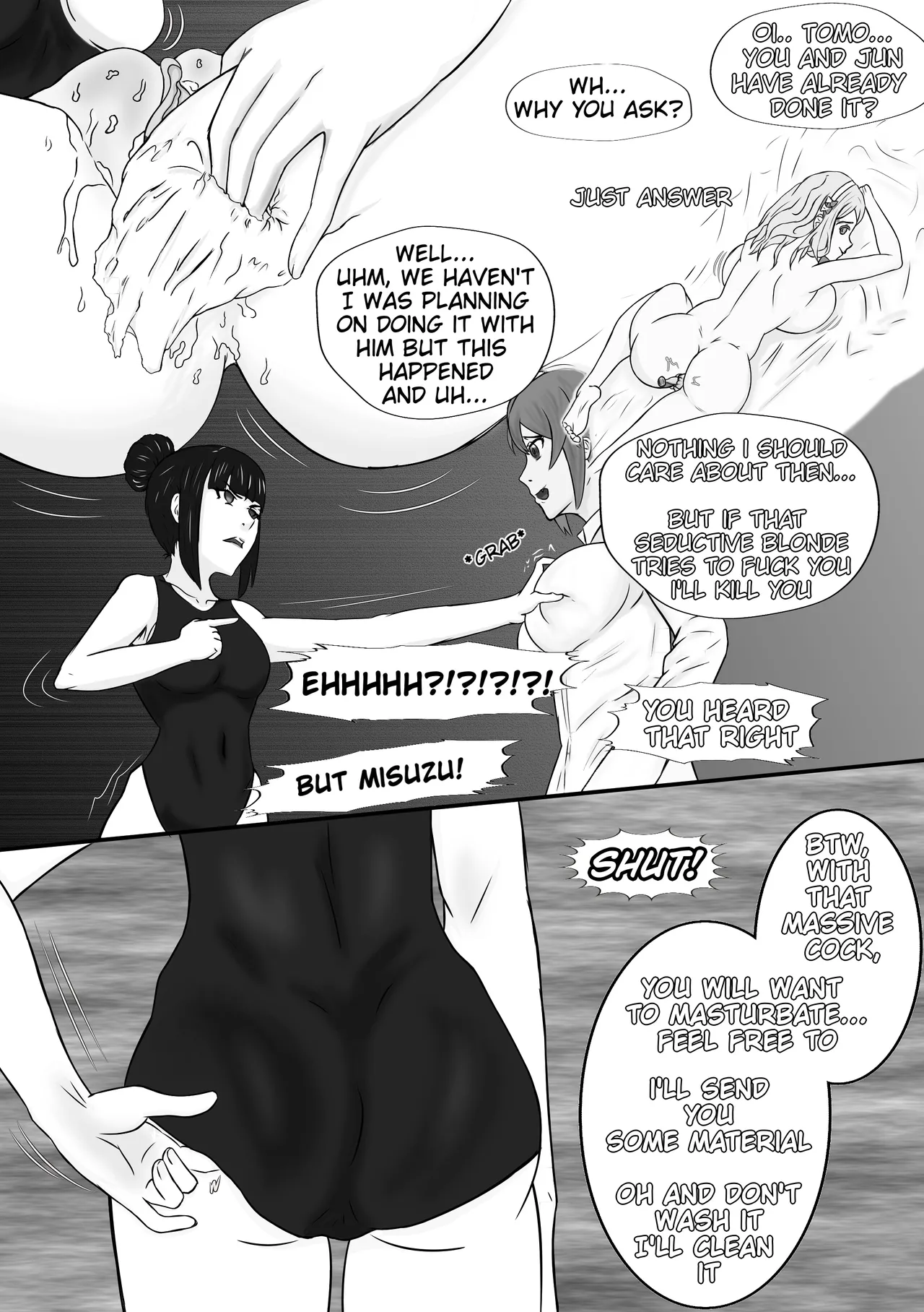 Tomo-chan is... gonna pop my cherry. First Part page 19 featuring tomo aizawa tomo-chan wa onnanoko parody - futanari swimsuit hentai manga - read online free