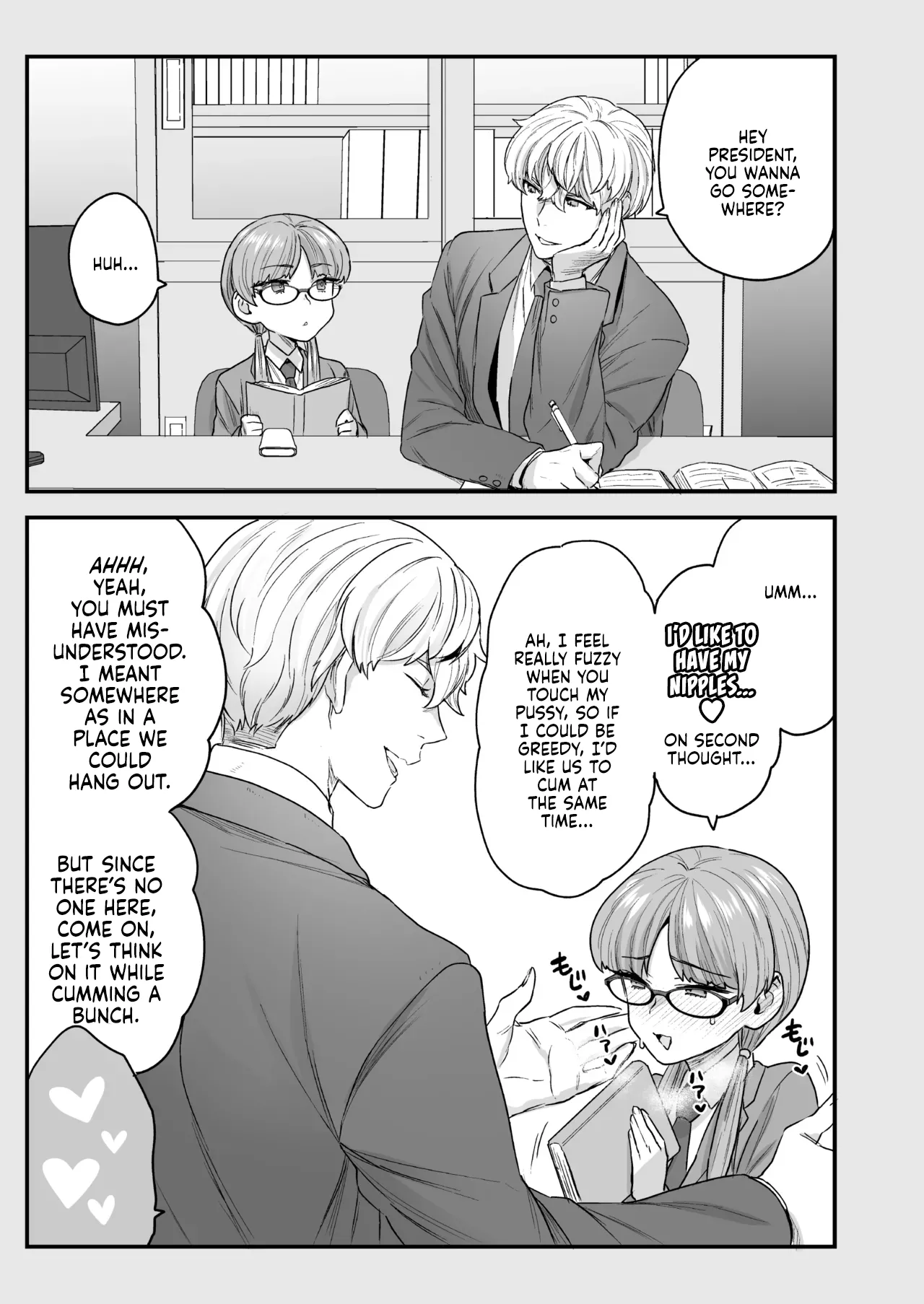 [Sayonara Hornet (Yoshiragi)] Iinchou to Mitsuda-kun Soushuuhen 1 + alpha | The Class President and Mitsuda-kun Compilation 1 + alpha [English] [rez_a] page 137 original parody - sole female sole male hentai manga - read online free