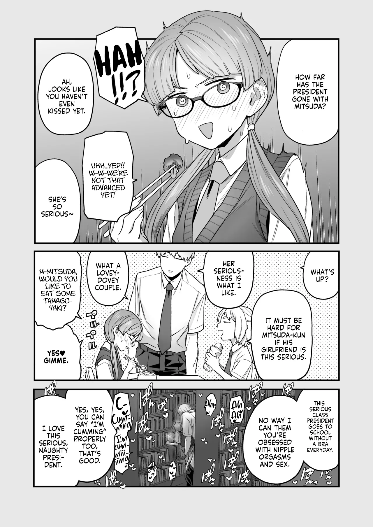 [Sayonara Hornet (Yoshiragi)] Iinchou to Mitsuda-kun Soushuuhen 1 + alpha | The Class President and Mitsuda-kun Compilation 1 + alpha [English] [rez_a] page 19 original parody - big breasts schoolboy uniform hentai manga - read online free