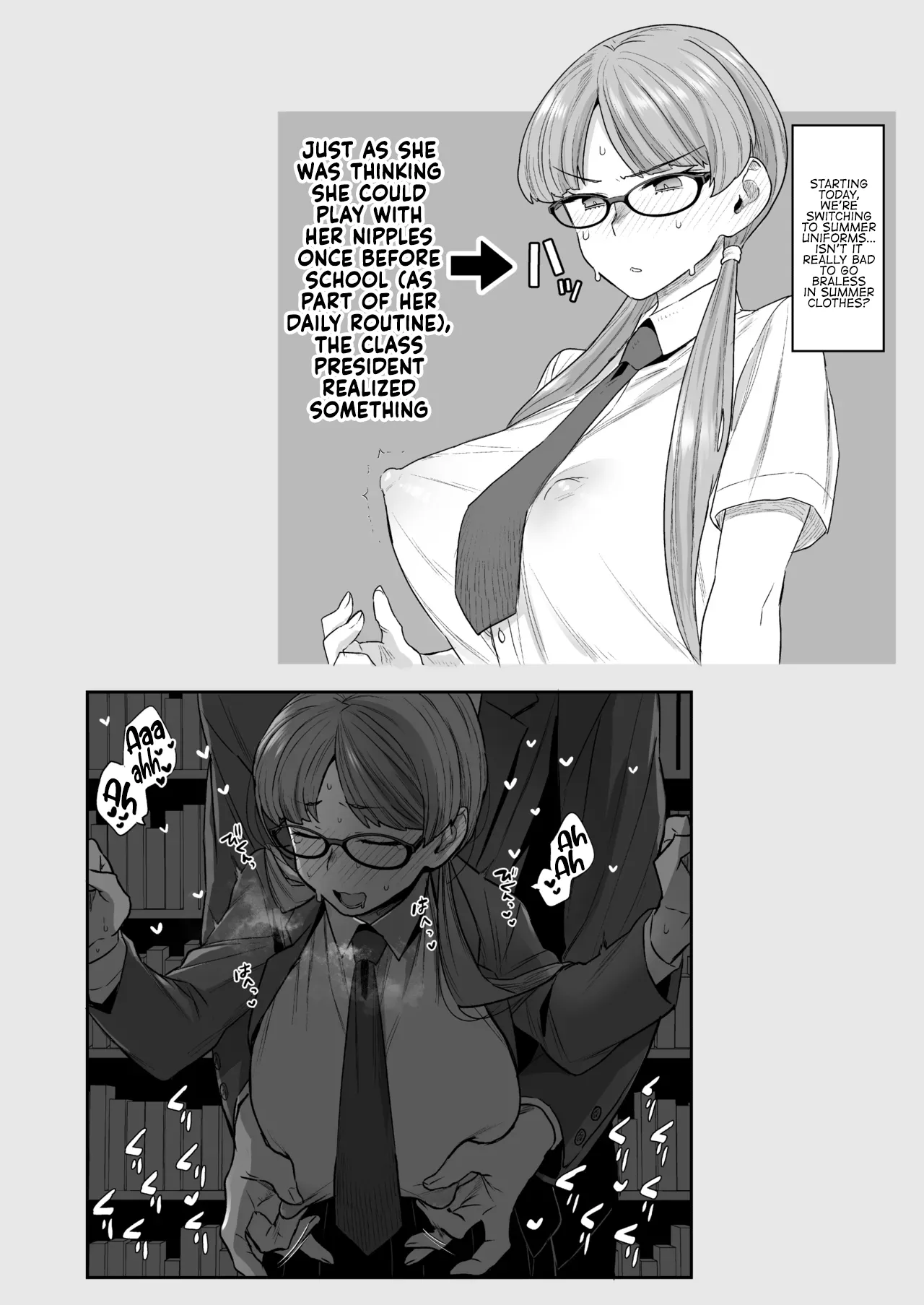 [Sayonara Hornet (Yoshiragi)] Iinchou to Mitsuda-kun Soushuuhen 1 + alpha | The Class President and Mitsuda-kun Compilation 1 + alpha [English] [rez_a] page 92 original parody - big breasts schoolboy uniform hentai manga - read online free