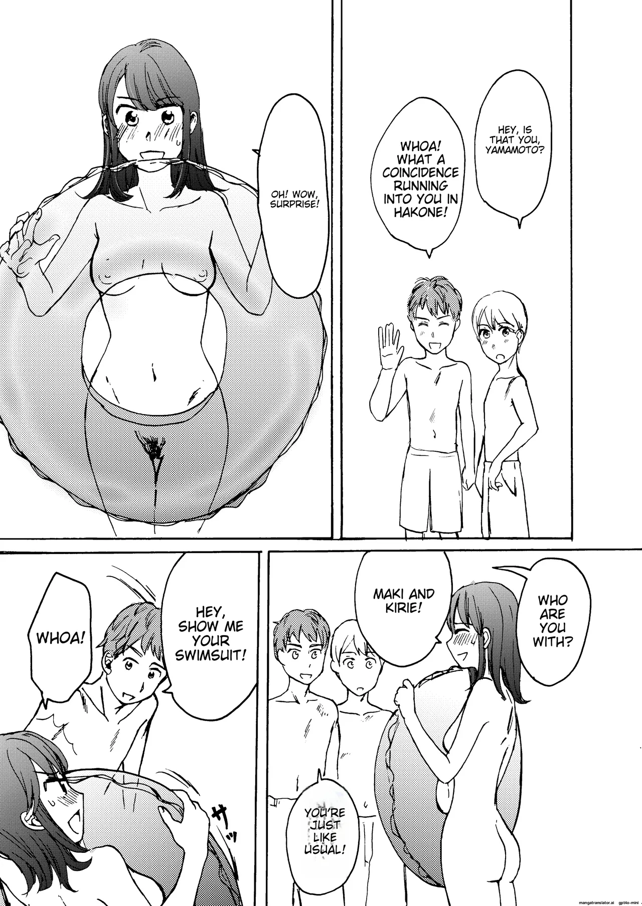 Ai no Onsen Pool | Love Hot Spring Pool page 11 original parody - hairy exhibitionism hentai manga - read online free