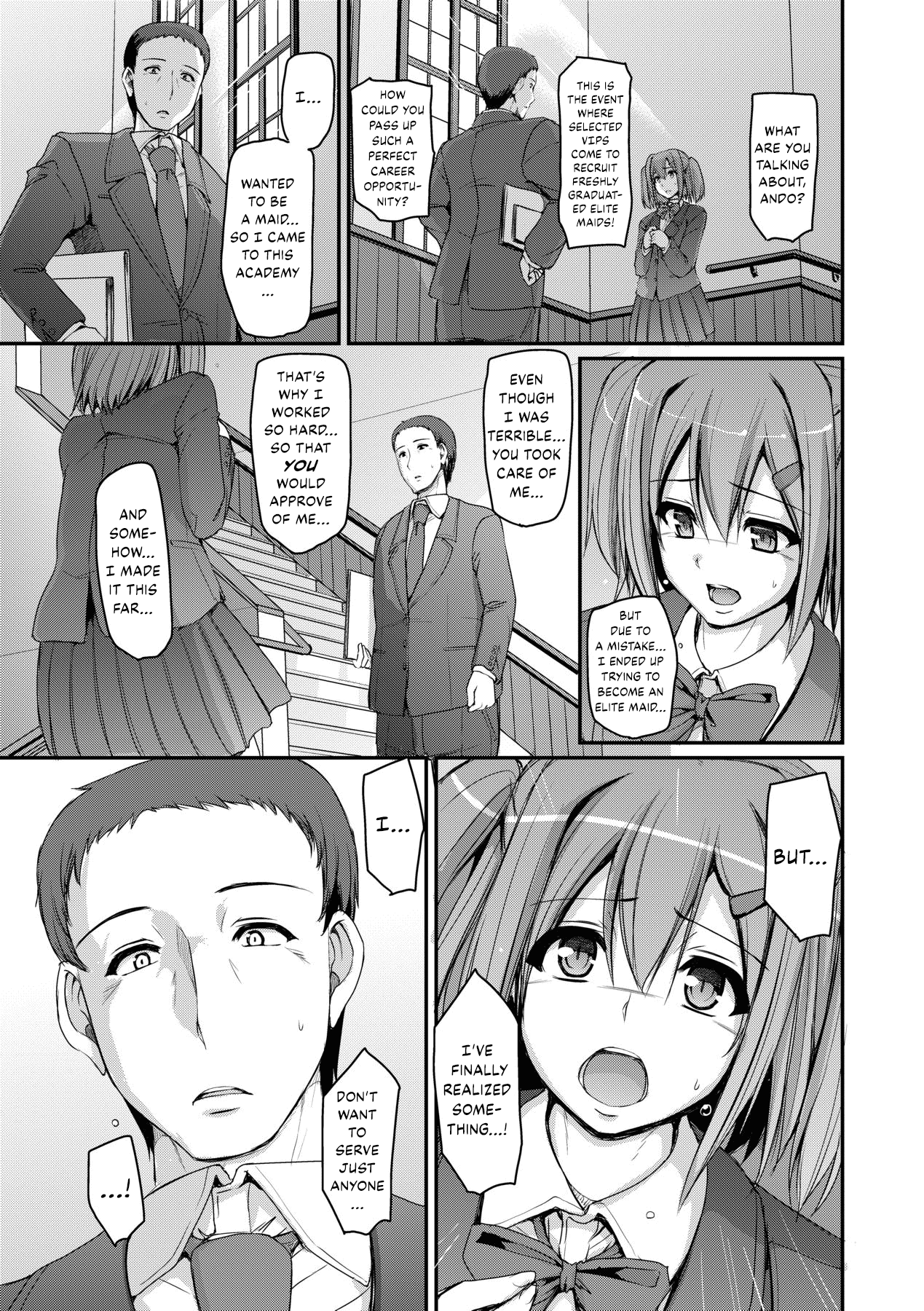 Maid Gakuen e Youkoso!! - Welcome to Maid Academy page 109 - maid kissing hentai manga - read online free
