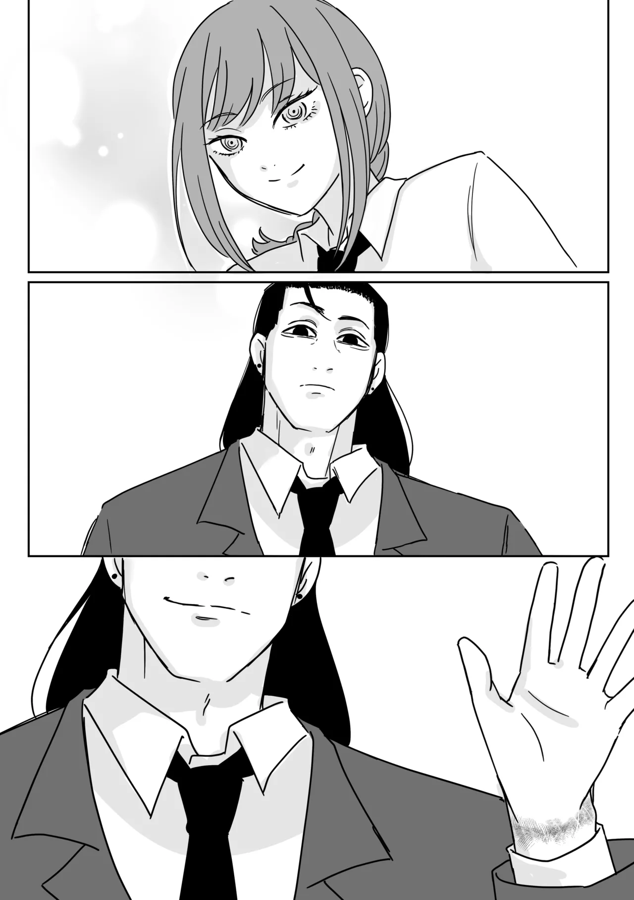 Makima-san no Inu page 44 featuring makima chainsaw man parody - business suit futanari hentai manga - read online free