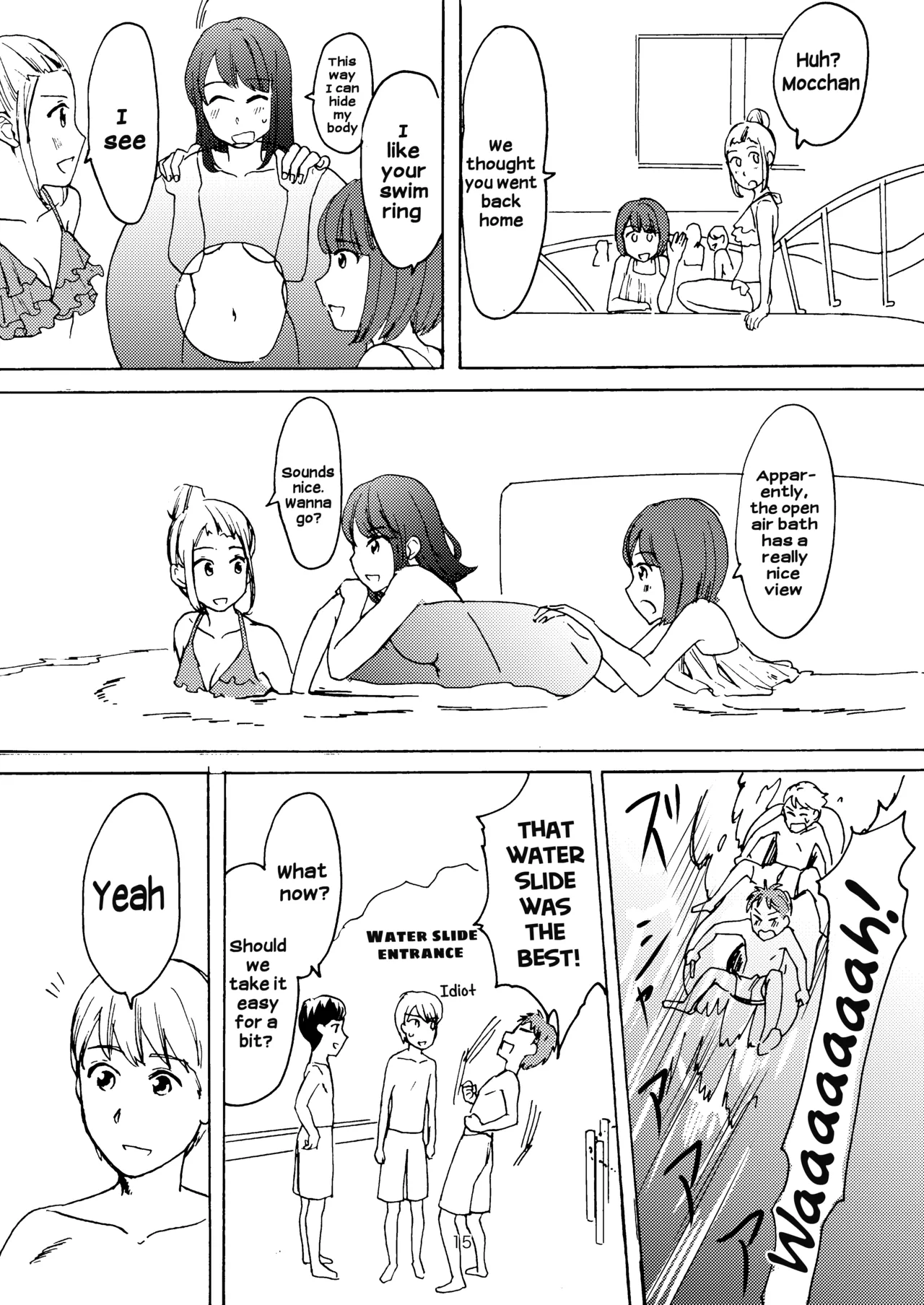 Ai no Onsen Pool | The Hot Spring Pool of Love page 13 original parody - no penetration clothed male nude female hentai manga - read online free