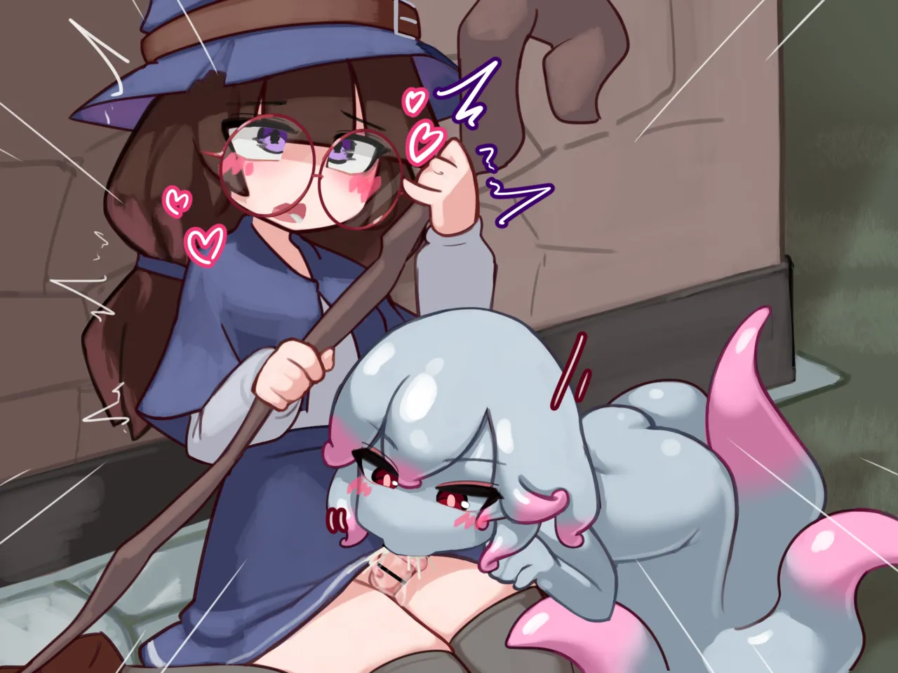 Futanari Majo Minarai ga Scylla Musume to Tadareta Seikatsu o Okuru Hanashi page 15 original parody - futanari witch hentai manga - read online free