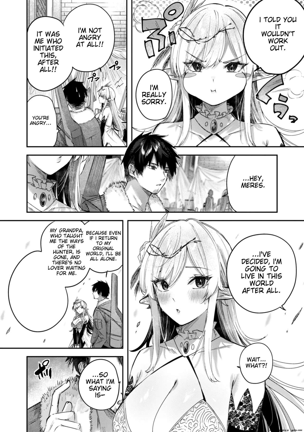 Dokushin Hunter no Deai wa Elf no Mori de | The Single Hunter Meets Girl in The Elven Forest page 101 - elf big breasts hentai manga - read online free