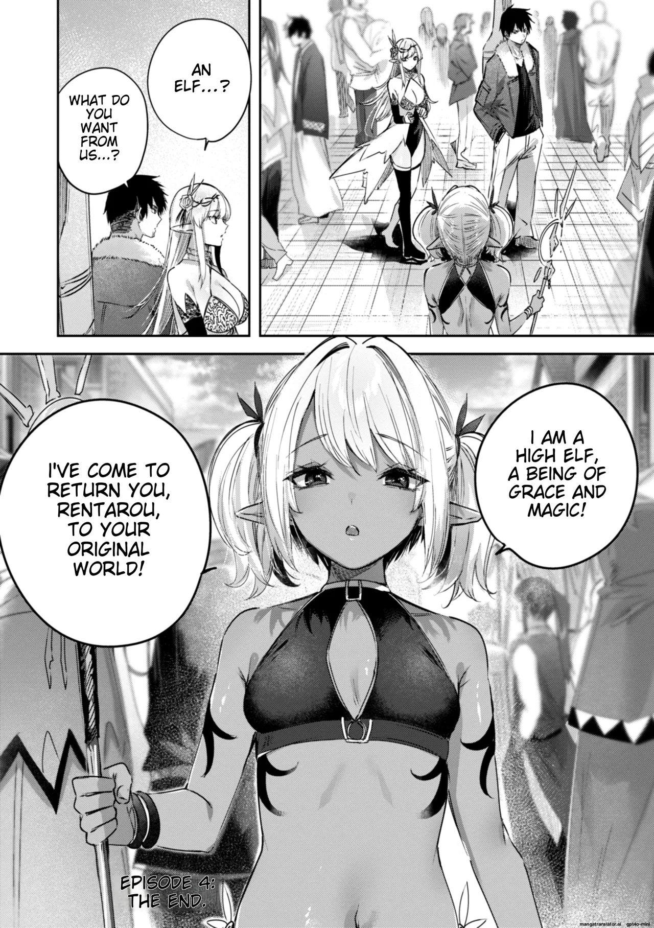 Dokushin Hunter no Deai wa Elf no Mori de | The Single Hunter Meets Girl in The Elven Forest page 103 - elf big breasts hentai manga - read online free