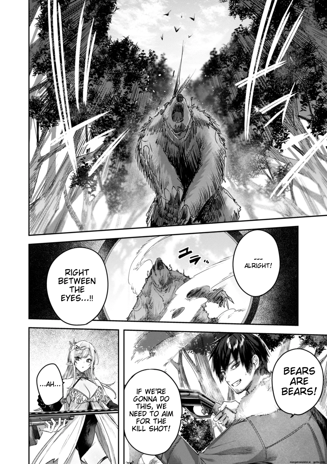 Dokushin Hunter no Deai wa Elf no Mori de | The Single Hunter Meets Girl in The Elven Forest page 11 - rough translation big breasts hentai manga - read online free