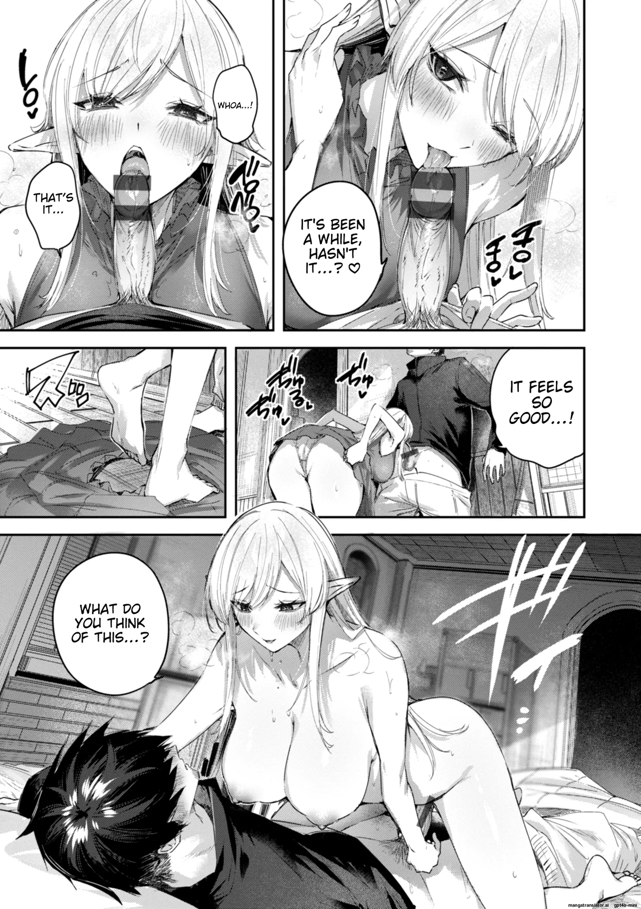 Dokushin Hunter no Deai wa Elf no Mori de | The Single Hunter Meets Girl in The Elven Forest page 138 - rough translation big breasts hentai manga - read online free