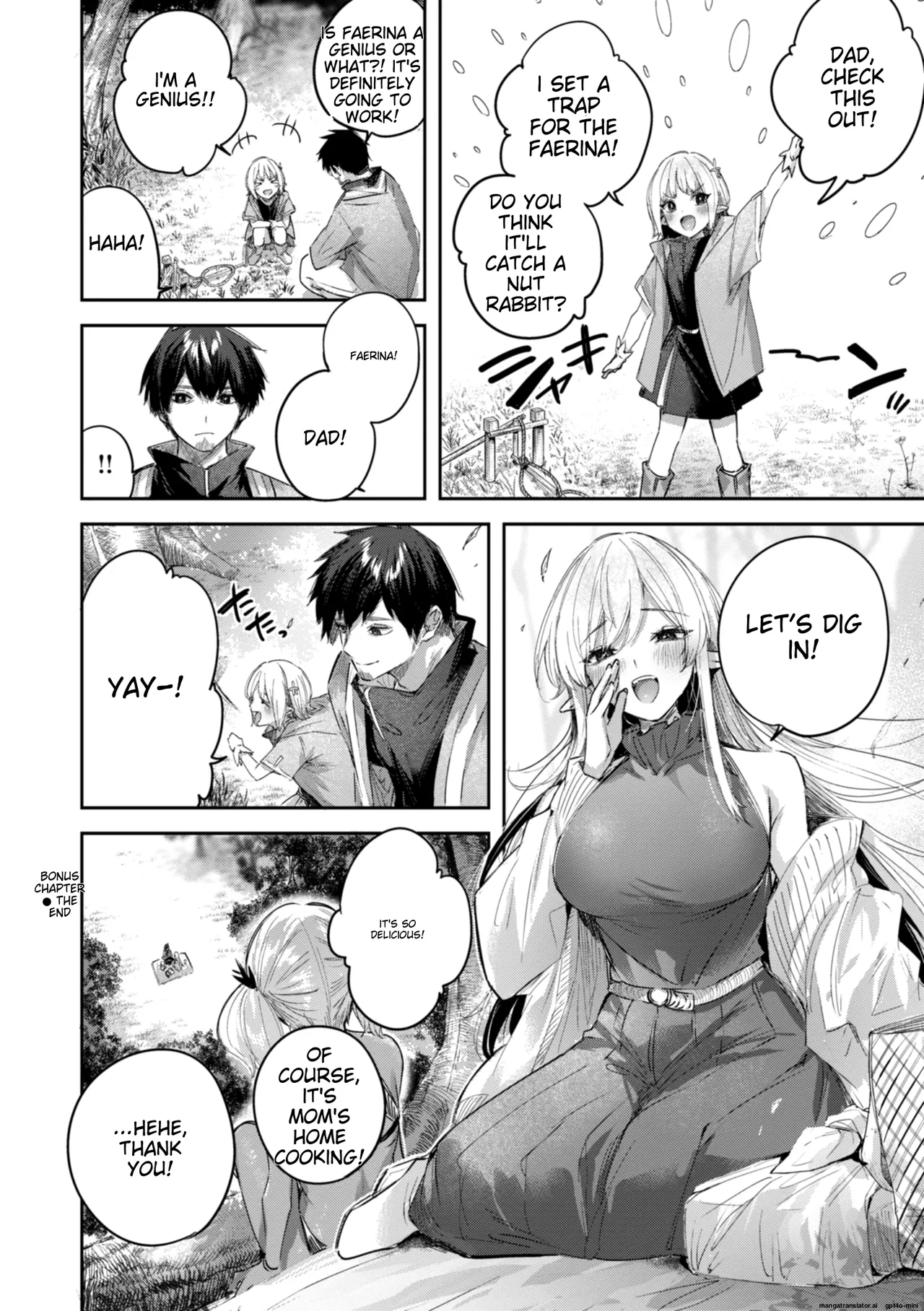 Dokushin Hunter no Deai wa Elf no Mori de | The Single Hunter Meets Girl in The Elven Forest page 143 - rough translation big breasts hentai manga - read online free