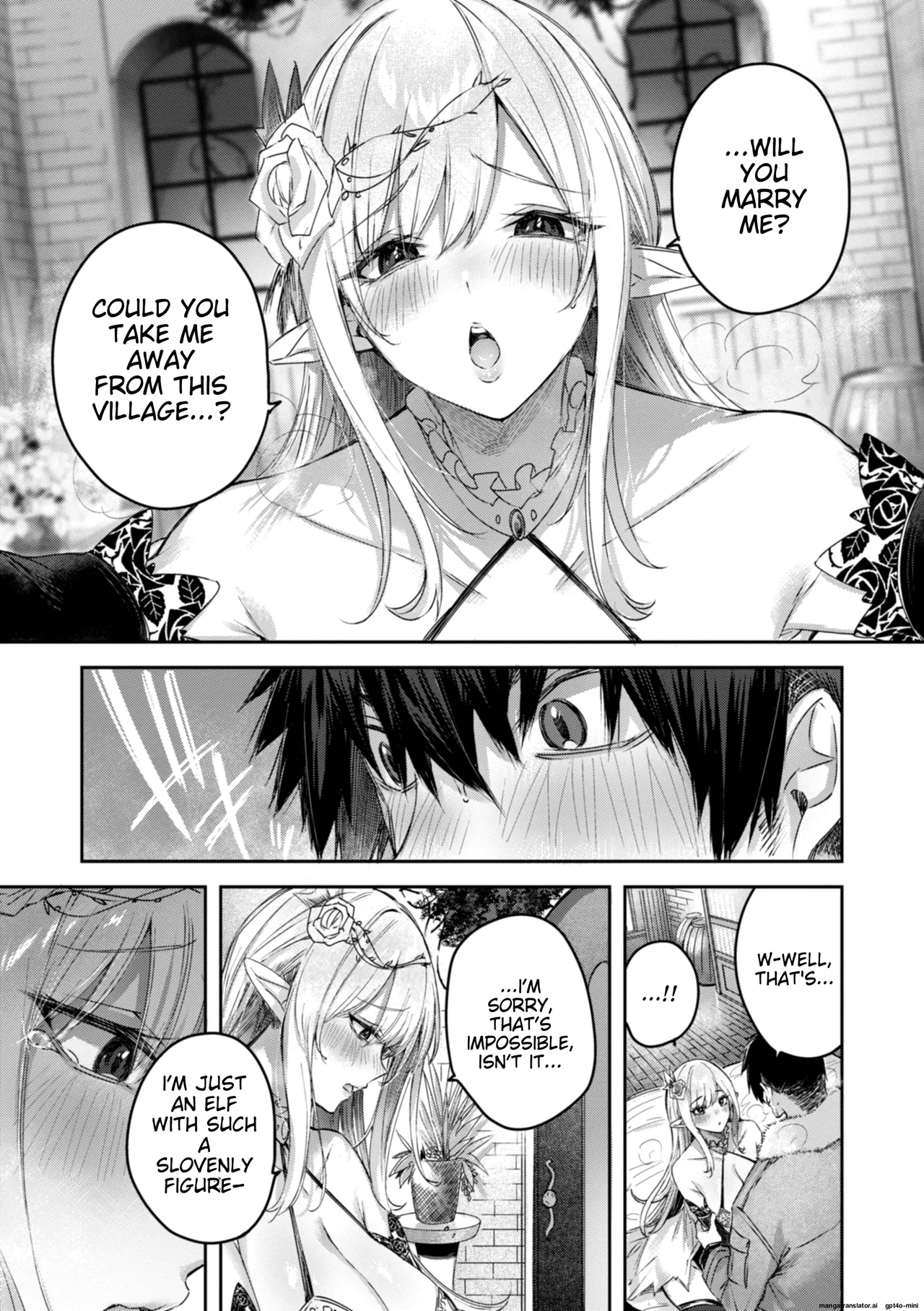 Dokushin Hunter no Deai wa Elf no Mori de | The Single Hunter Meets Girl in The Elven Forest page 36 - elf big breasts hentai manga - read online free