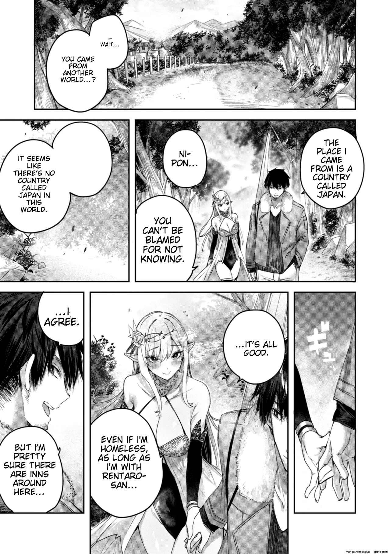 Dokushin Hunter no Deai wa Elf no Mori de | The Single Hunter Meets Girl in The Elven Forest page 50 - rough translation big breasts hentai manga - read online free