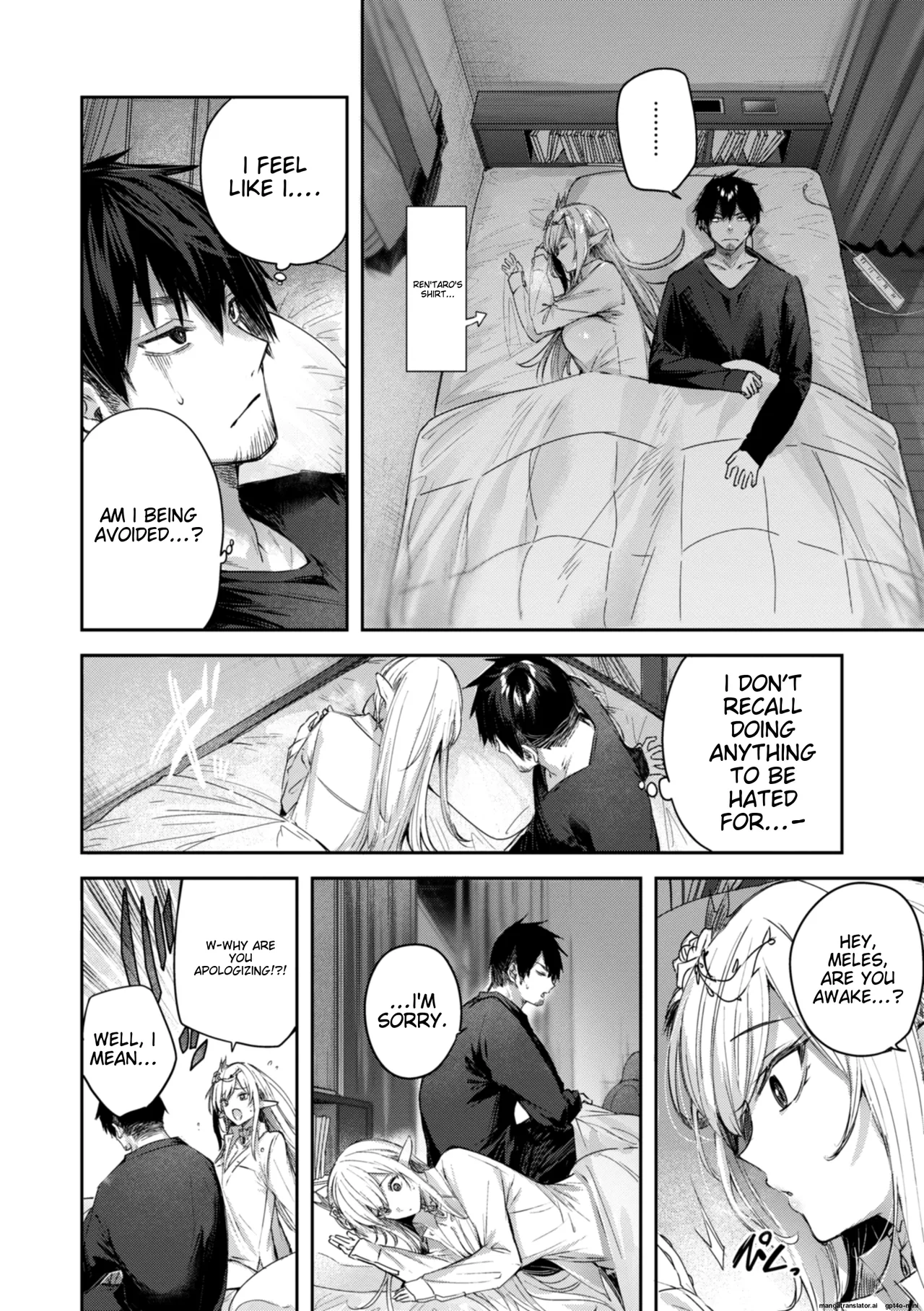 Dokushin Hunter no Deai wa Elf no Mori de | The Single Hunter Meets Girl in The Elven Forest page 57 - rough translation big breasts hentai manga - read online free