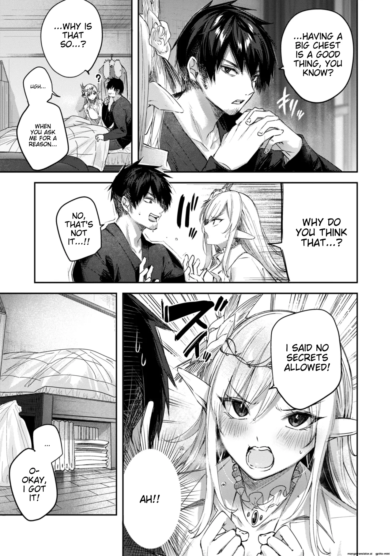 Dokushin Hunter no Deai wa Elf no Mori de | The Single Hunter Meets Girl in The Elven Forest page 60 - rough translation big breasts hentai manga - read online free