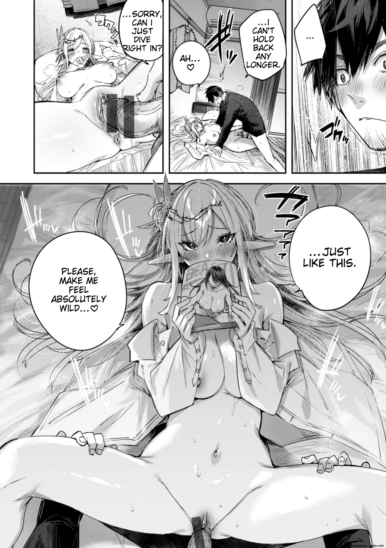 Dokushin Hunter no Deai wa Elf no Mori de | The Single Hunter Meets Girl in The Elven Forest page 69 - elf big breasts hentai manga - read online free