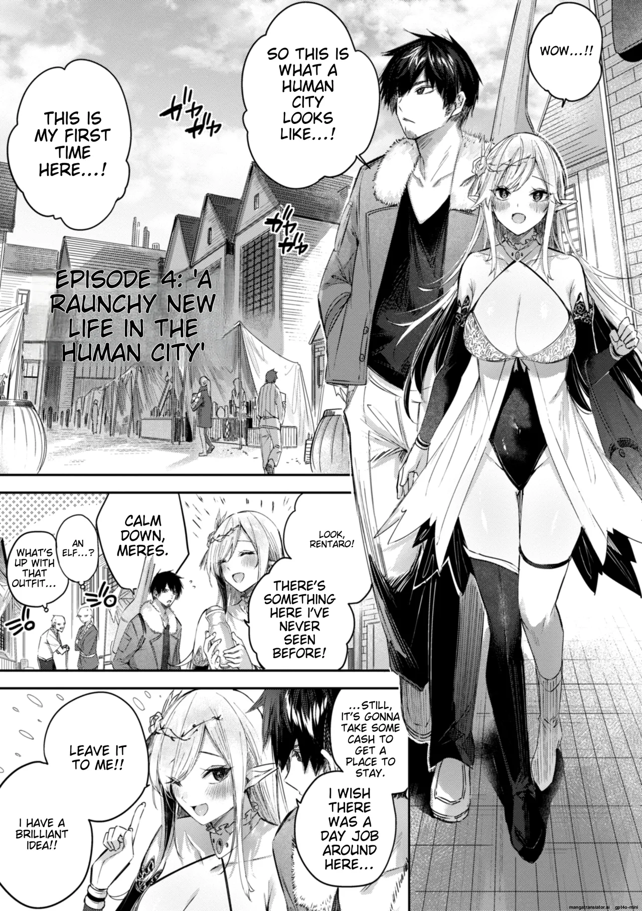 Dokushin Hunter no Deai wa Elf no Mori de | The Single Hunter Meets Girl in The Elven Forest page 78 - rough translation big breasts hentai manga - read online free
