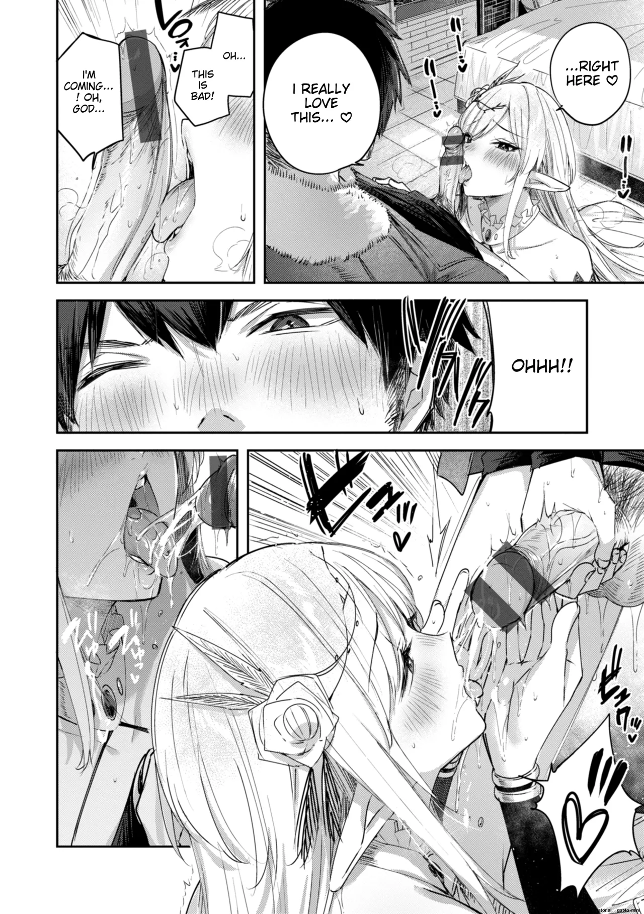 Dokushin Hunter no Deai wa Elf no Mori de | The Single Hunter Meets Girl in The Elven Forest page 87 - rough translation big breasts hentai manga - read online free