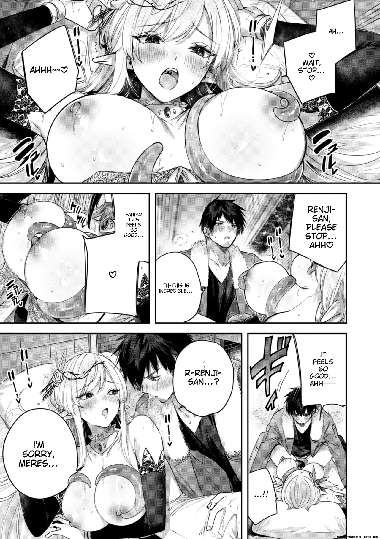 Dokushin Hunter no Deai wa Elf no Mori de | The Single Hunter Meets Girl in The Elven Forest page 94 - rough translation big breasts hentai manga - read online free