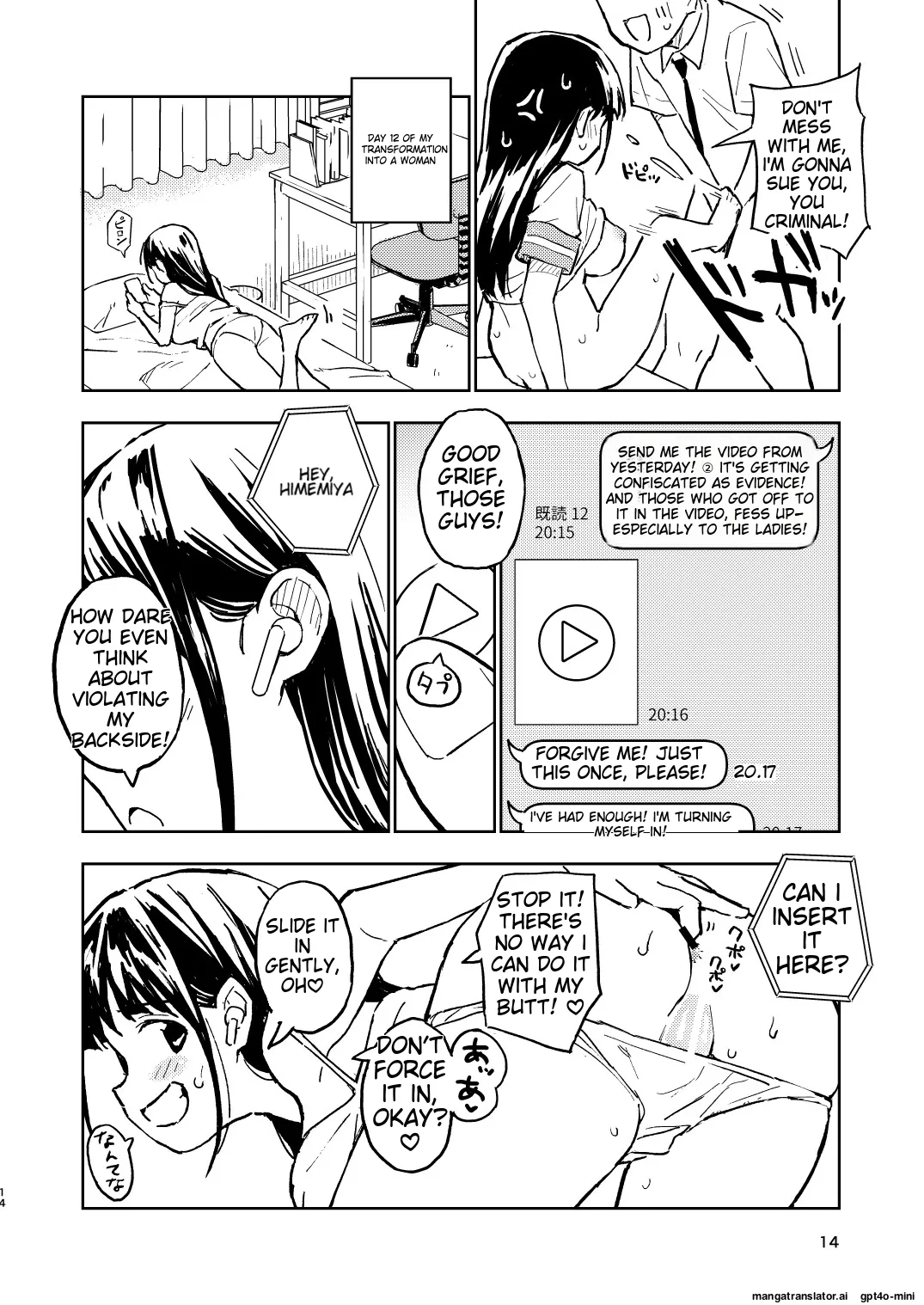 1-kagetsu Ninshin Shinakereba Otoko ni Modoreru Hanashi 2 page 15 original parody - mmf threesome group hentai manga - read online free