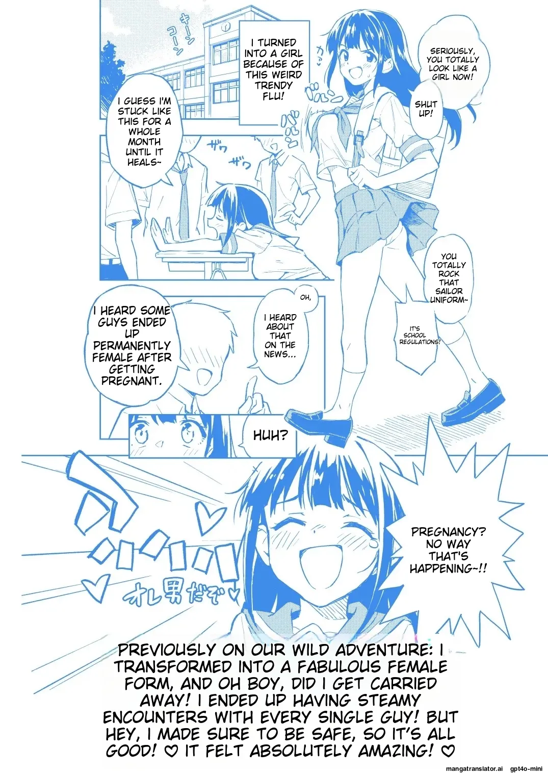 1-kagetsu Ninshin Shinakereba Otoko ni Modoreru Hanashi 2 - Page 3