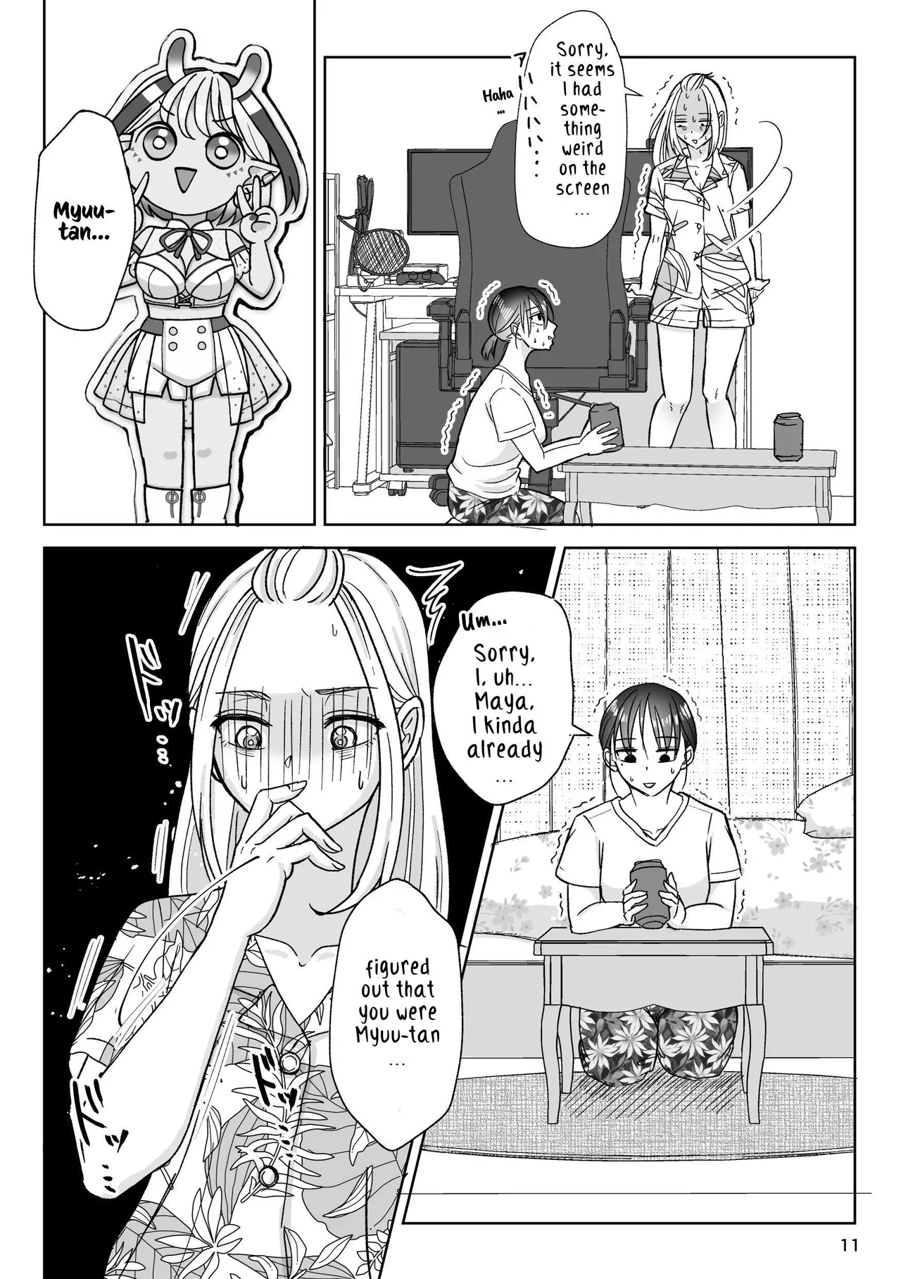 That Woman Next Door Is A Perverted Streamer page 68 original parody - multiple orgasms yuri hentai manga - read online free