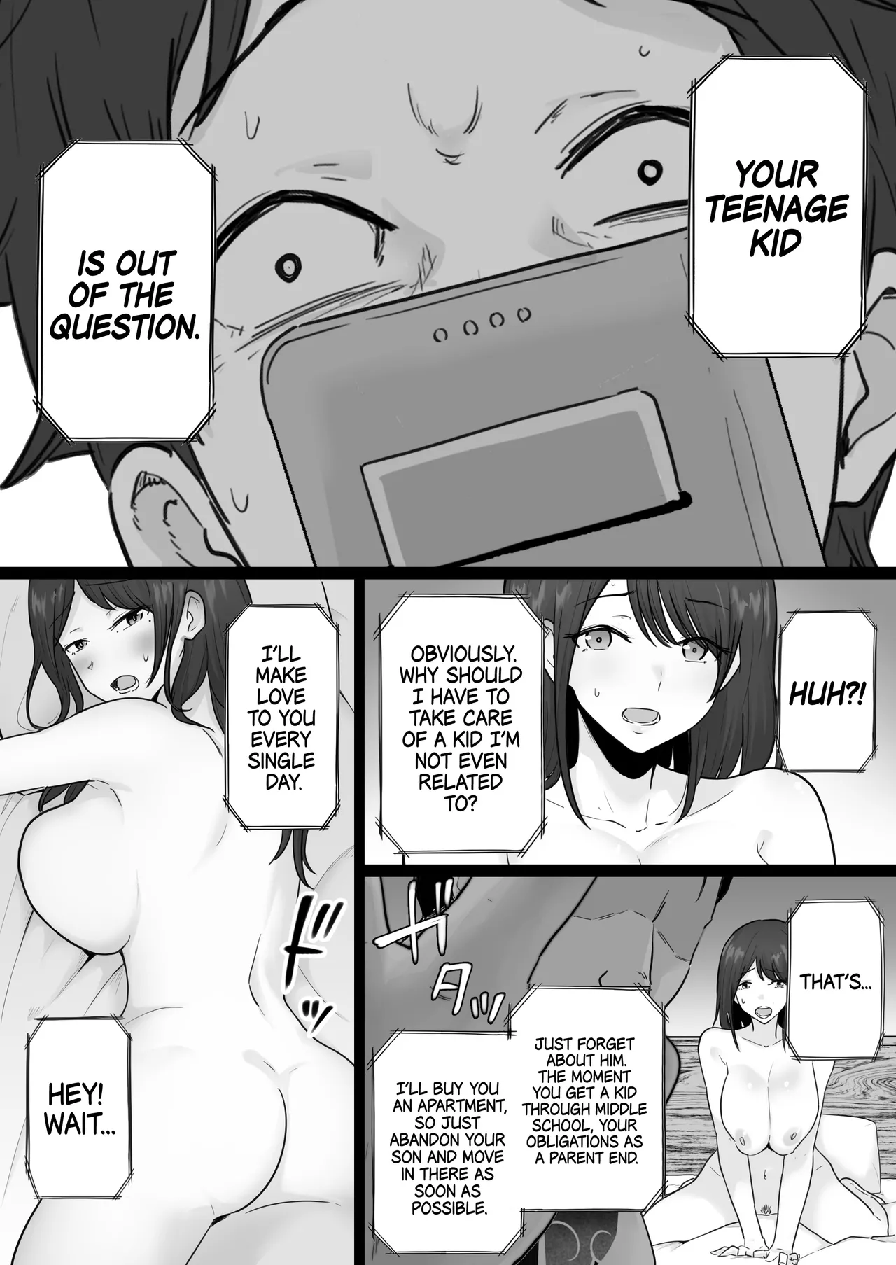 [Watson-dou] Houkai Kazoku -Hahaoya ga Yakuza to no Sex ni Hamatta Hanashi- | Broken Family - A Story About a Mother Who Became Addicted to Sex With a Yakuza [English] [Navajodo] page 71 original parody - milf kissing hentai manga - read online free