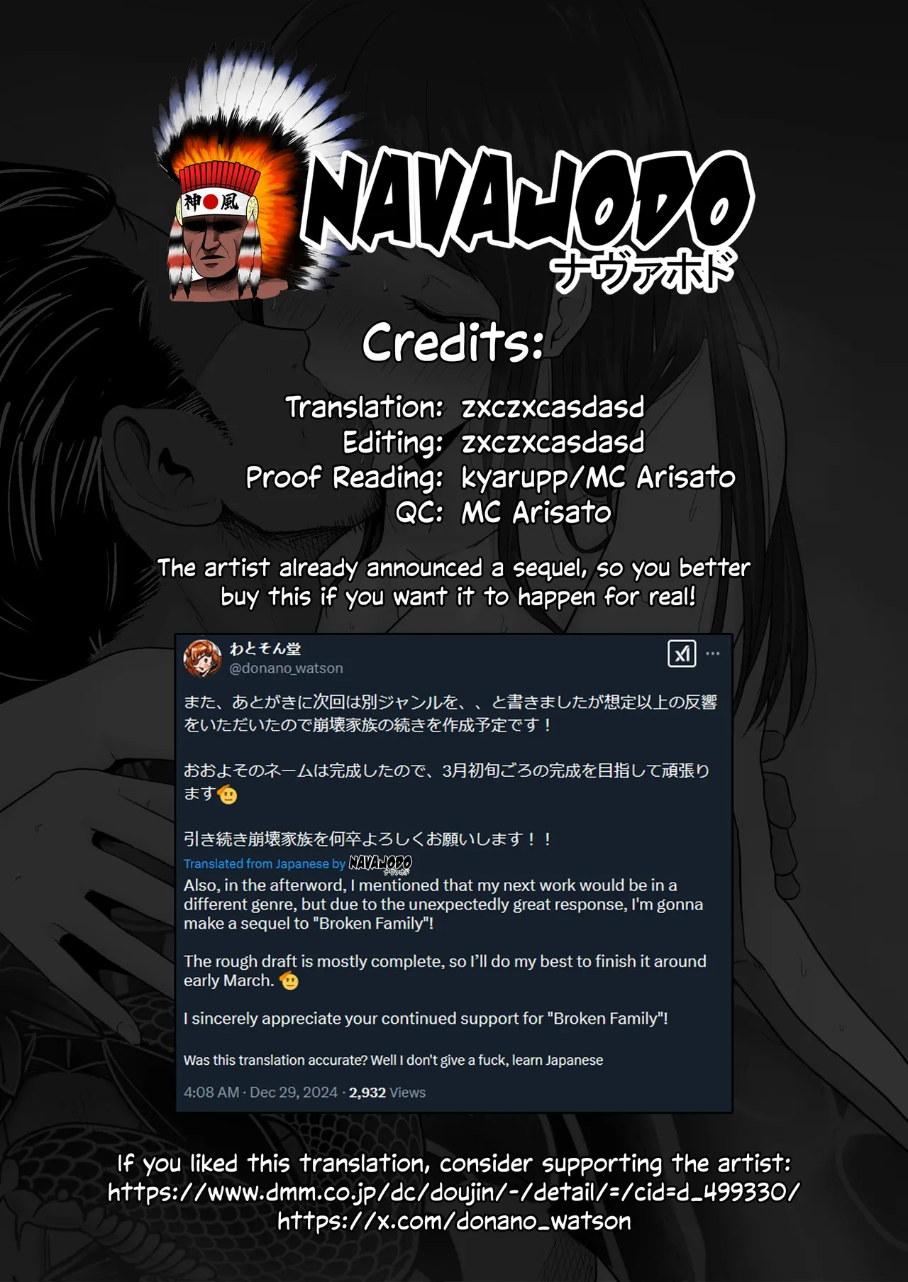 [Watson-dou] Houkai Kazoku -Hahaoya ga Yakuza to no Sex ni Hamatta Hanashi- | Broken Family - A Story About a Mother Who Became Addicted to Sex With a Yakuza [English] [Navajodo] page 83 original parody - sole female sole male hentai manga - read online free