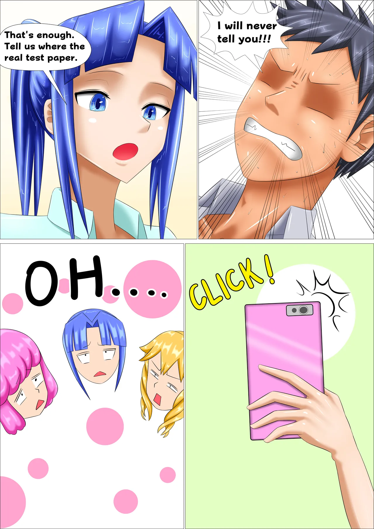 Schoolgirl Femdom page 36 original parody - sole male full color hentai manga - read online free