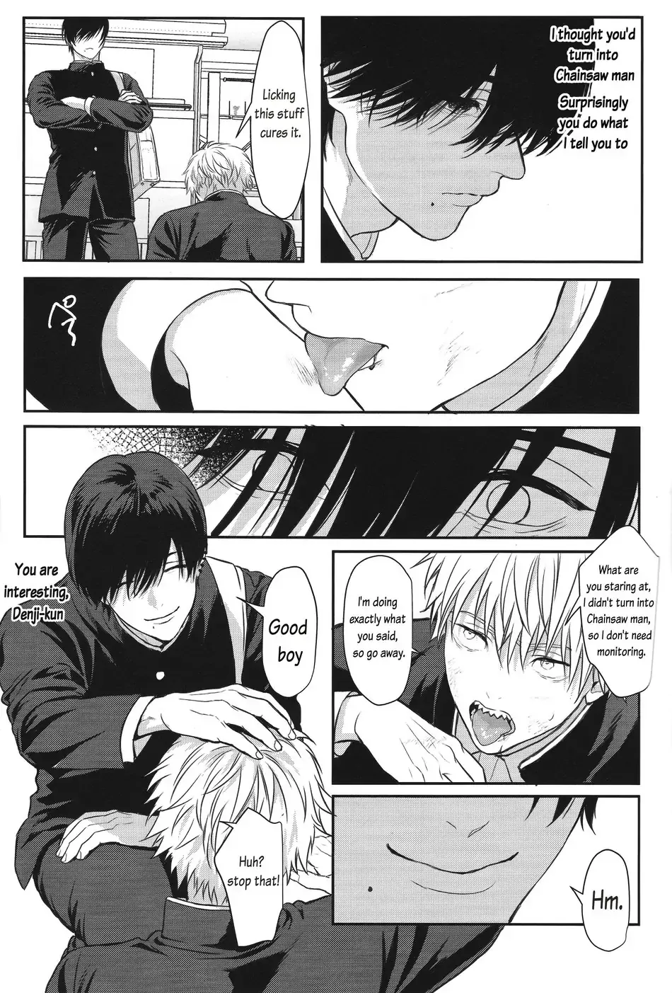 Pleasure page 21 featuring denji chainsaw man parody - unusual teeth kissing hentai manga - read online free