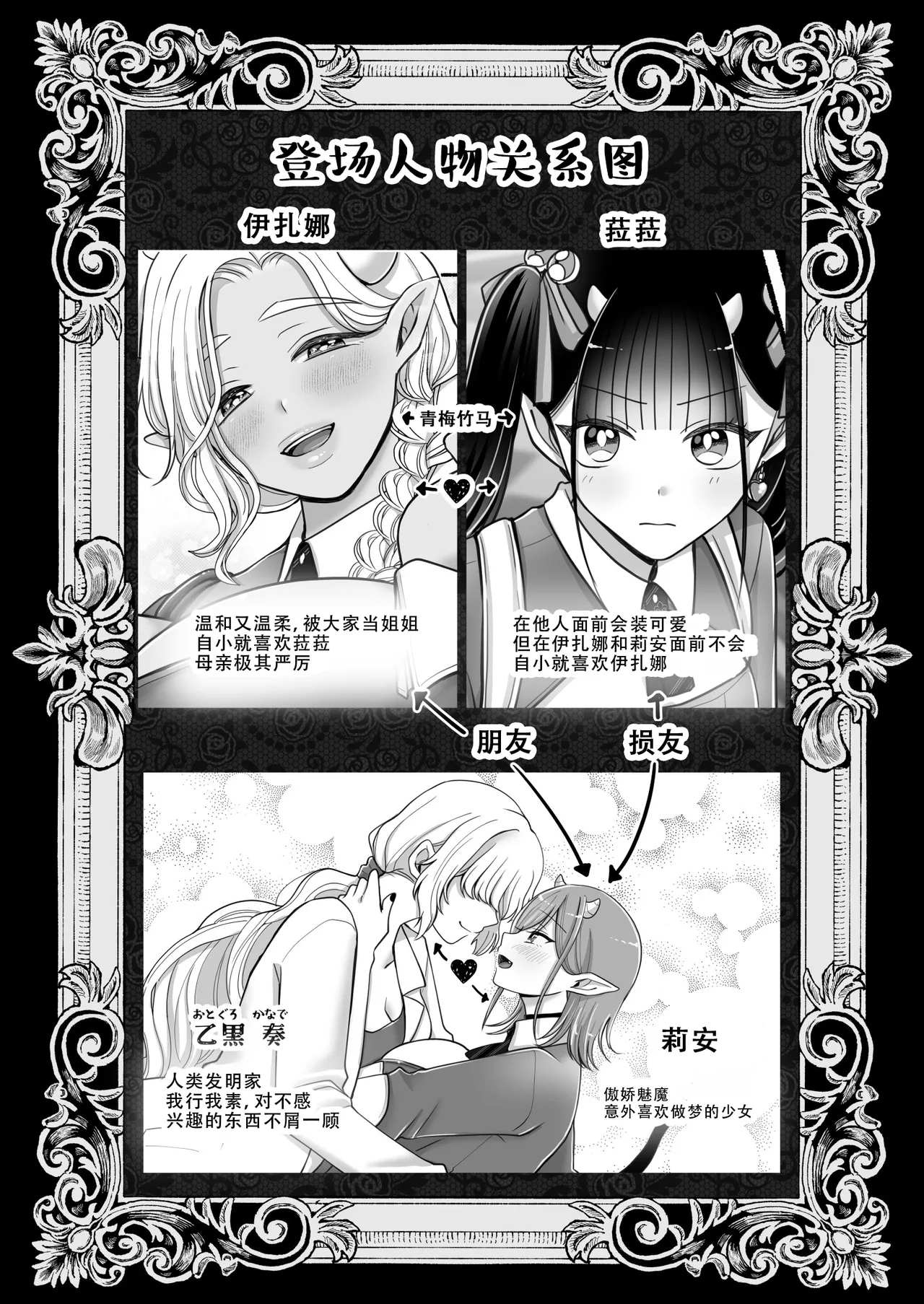 [U League (Yusuri)] Yuri de Succubus! 3 ~Nee, Osananajimi Ijou ni Naritai no~ | 百合魅魔!3 ~想要成为，青梅竹马之上的关系~ [Chinese] [茄某人个人汉化] page 73 original parody - kissing big breasts hentai manga - read online free
