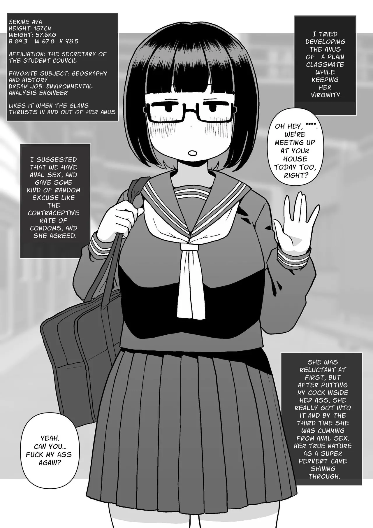 Mob-gao Doukyuusei o Shojo no Mama Anal Kaihatsu shita Hanashi | I Sexually Developed The Anuses Of My Plain Looking Classmates While Leaving Them As Virgins - Page 2