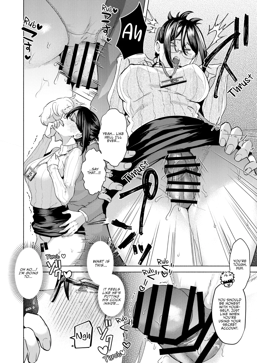 Buka ni #UraAcc o Shiraretara | If My Subordinate Finds Out About My Secret Alt Account page 22 original parody - sole female sole male hentai manga - read online free