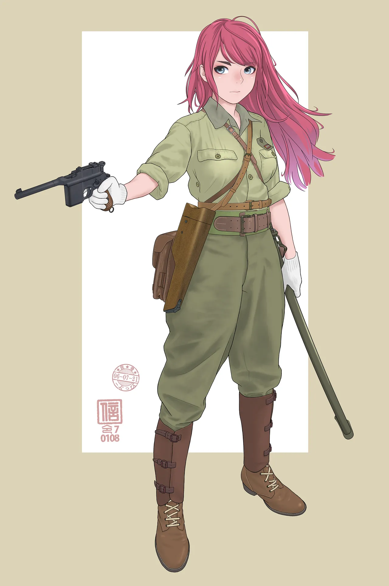 武装军服女子 page 21 - military hentai manga - read online free