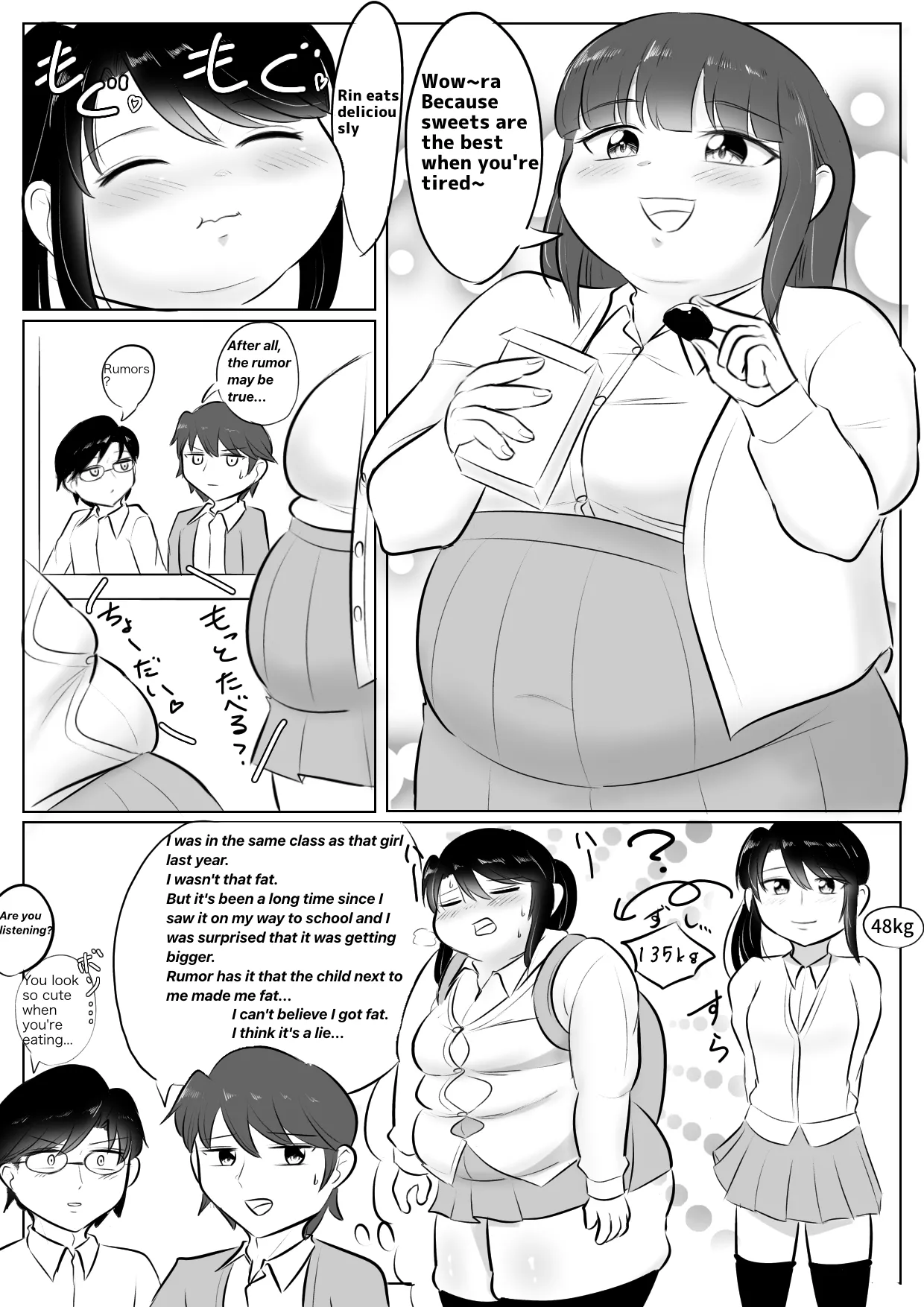 Longing for softness page 42 original parody - bbw weight gain hentai manga - read online free