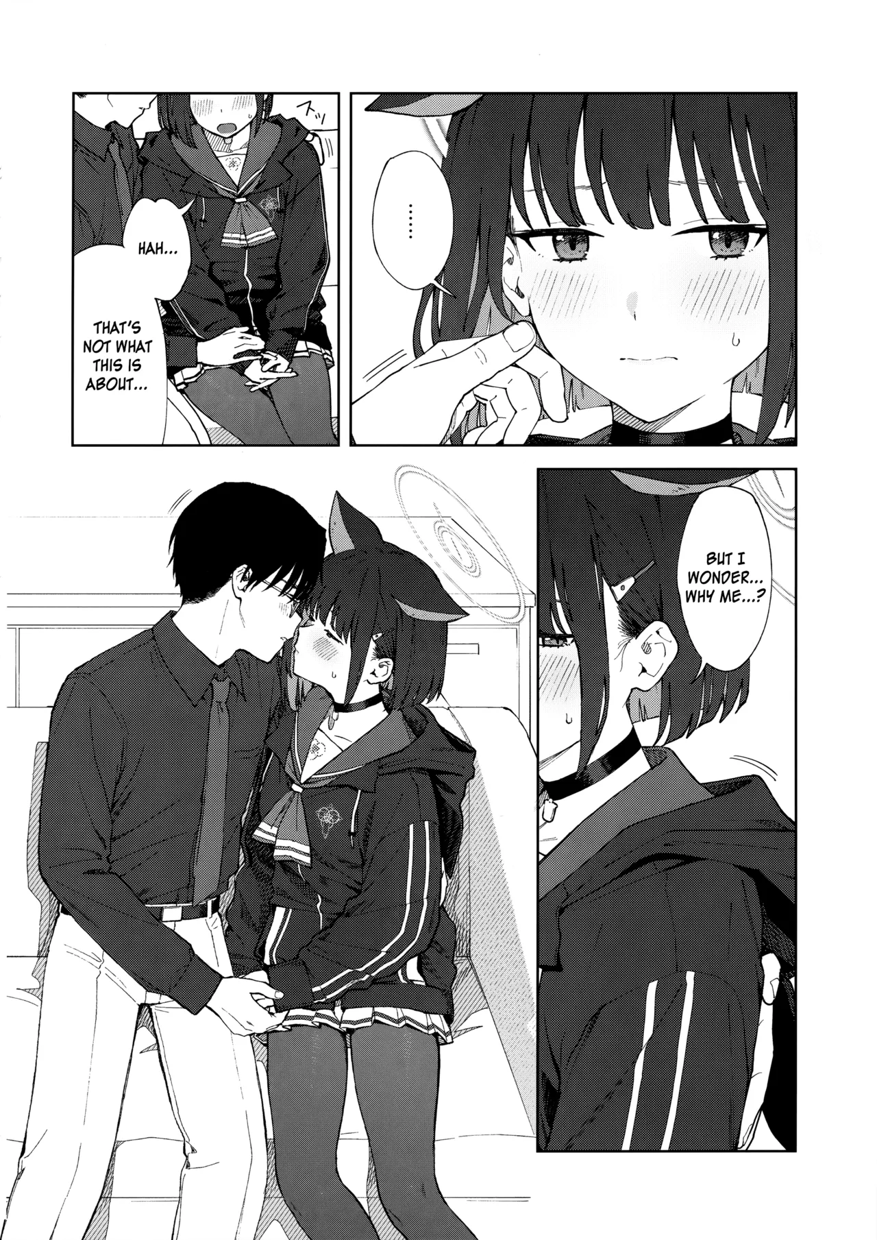 Sensei, Doushite Watashi nano...? | Sensei, Why Me...? page 9 featuring kazusa kyouyama blue archive parody - sole female sole male hentai manga - read online free
