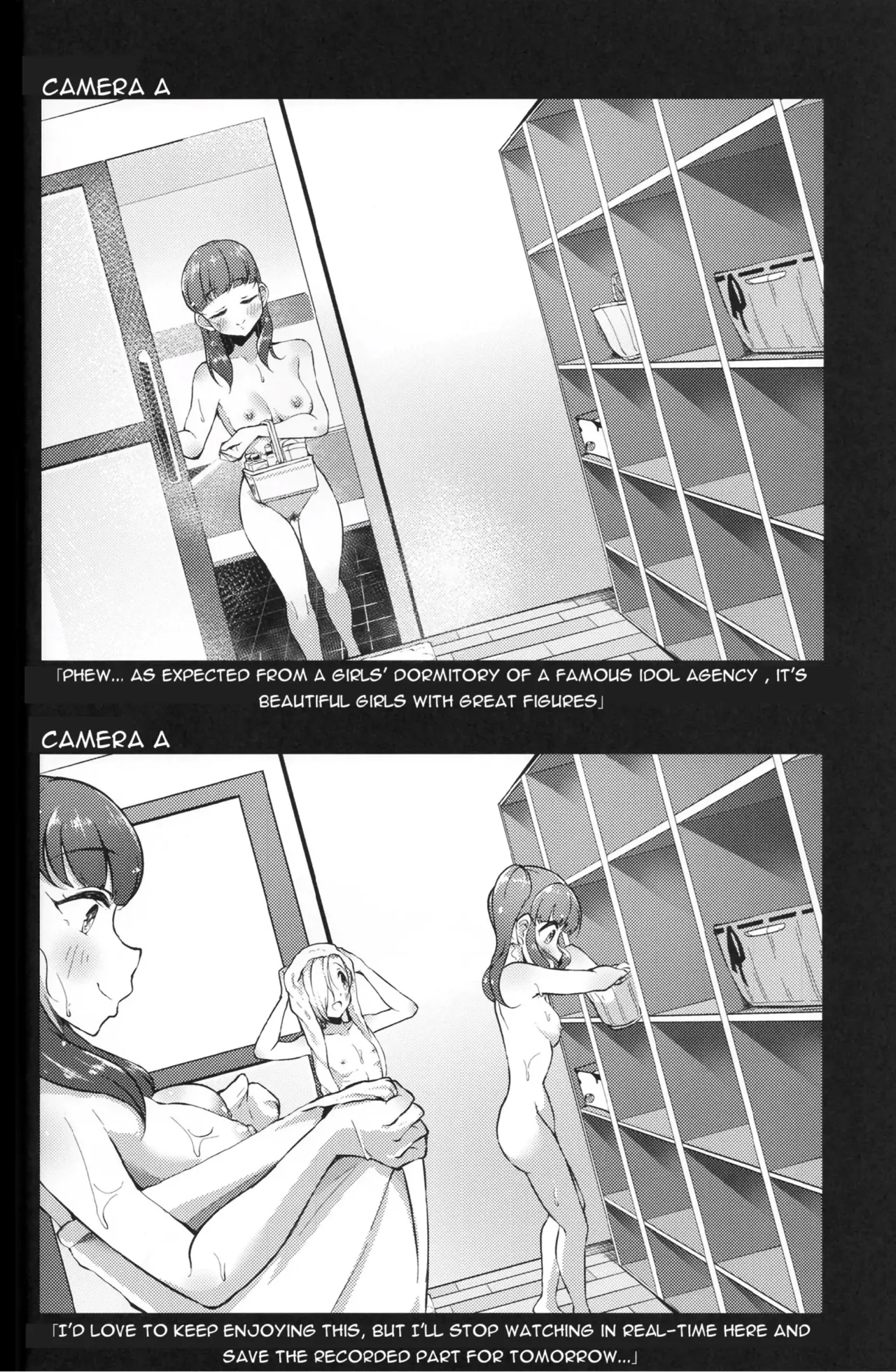 Voyeur page 27 featuring yukari mizumoto the idolmaster parody - big breasts no penetration hentai manga - read online free