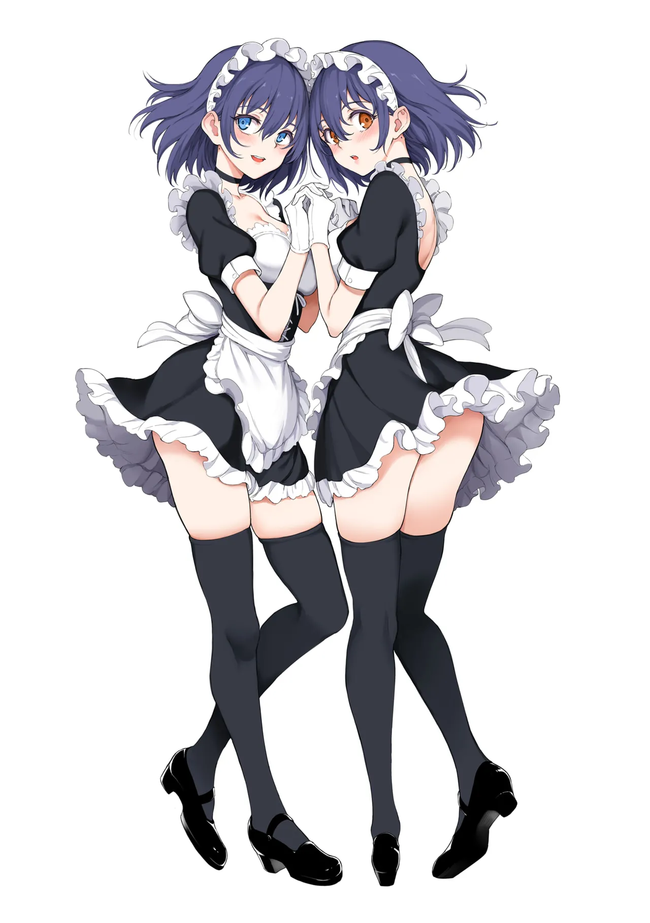 Kaede to Suzu + Kaede to Suzu Illustration collection page 268 - maid twins hentai manga - read online free
