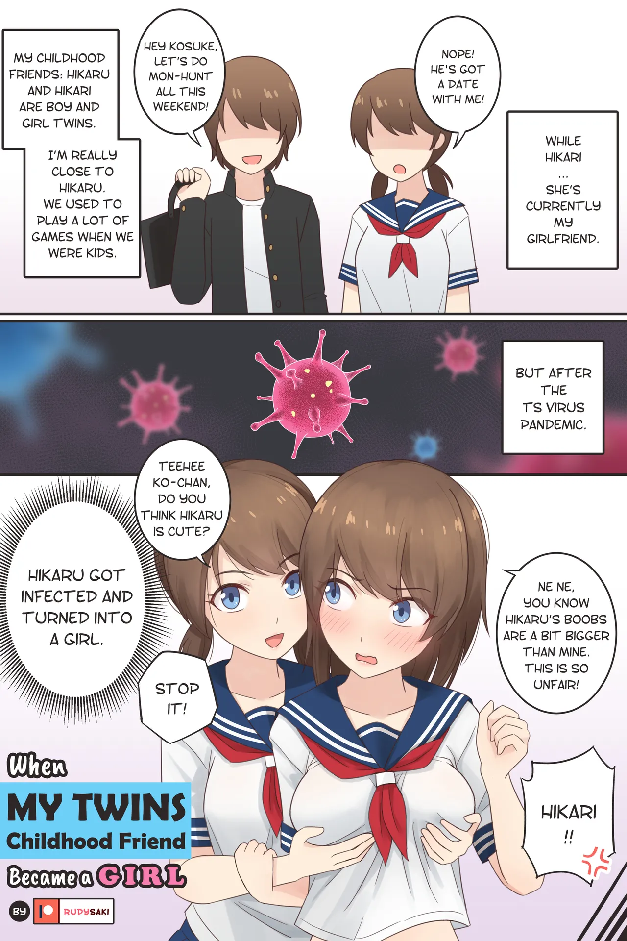When My Twins Childhood Friend Became a Girl - Page 1