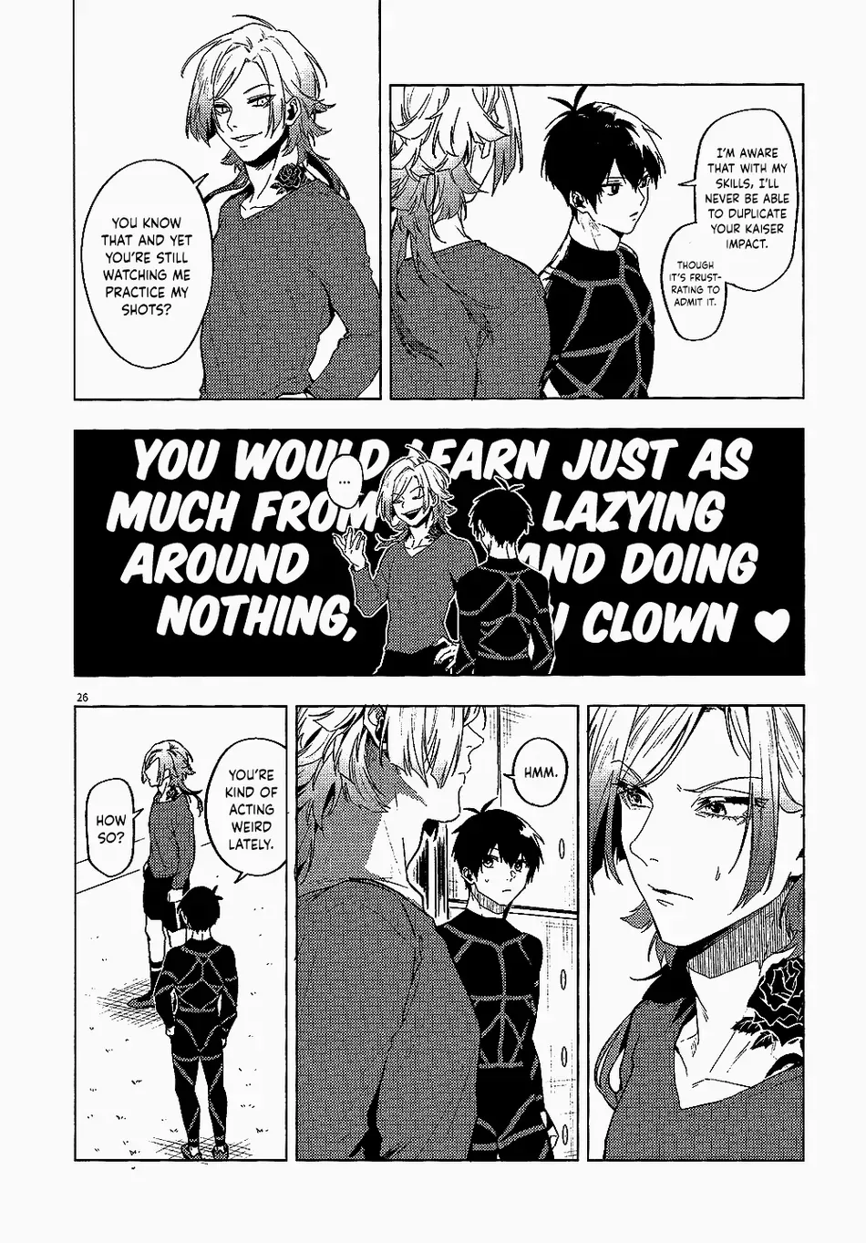 Love is a difficult thing for Kaiser page 24 featuring michael kaiser blue lock parody - sole male tracksuit hentai manga - read online free