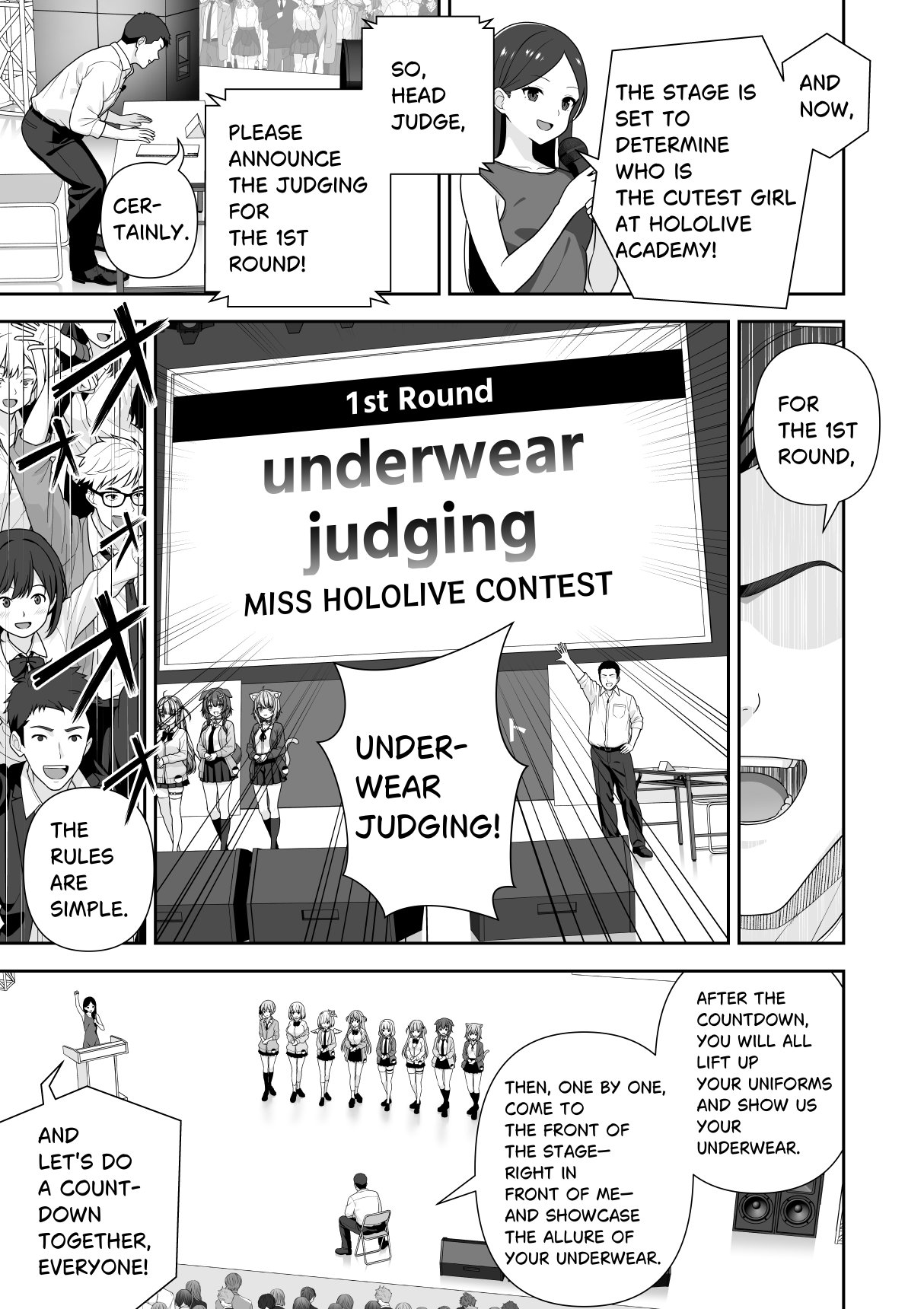 Common Sense Alteration Miss Contest page 11 featuring hoshimachi suisei hololive parody - no penetration mind control hentai manga - read online free