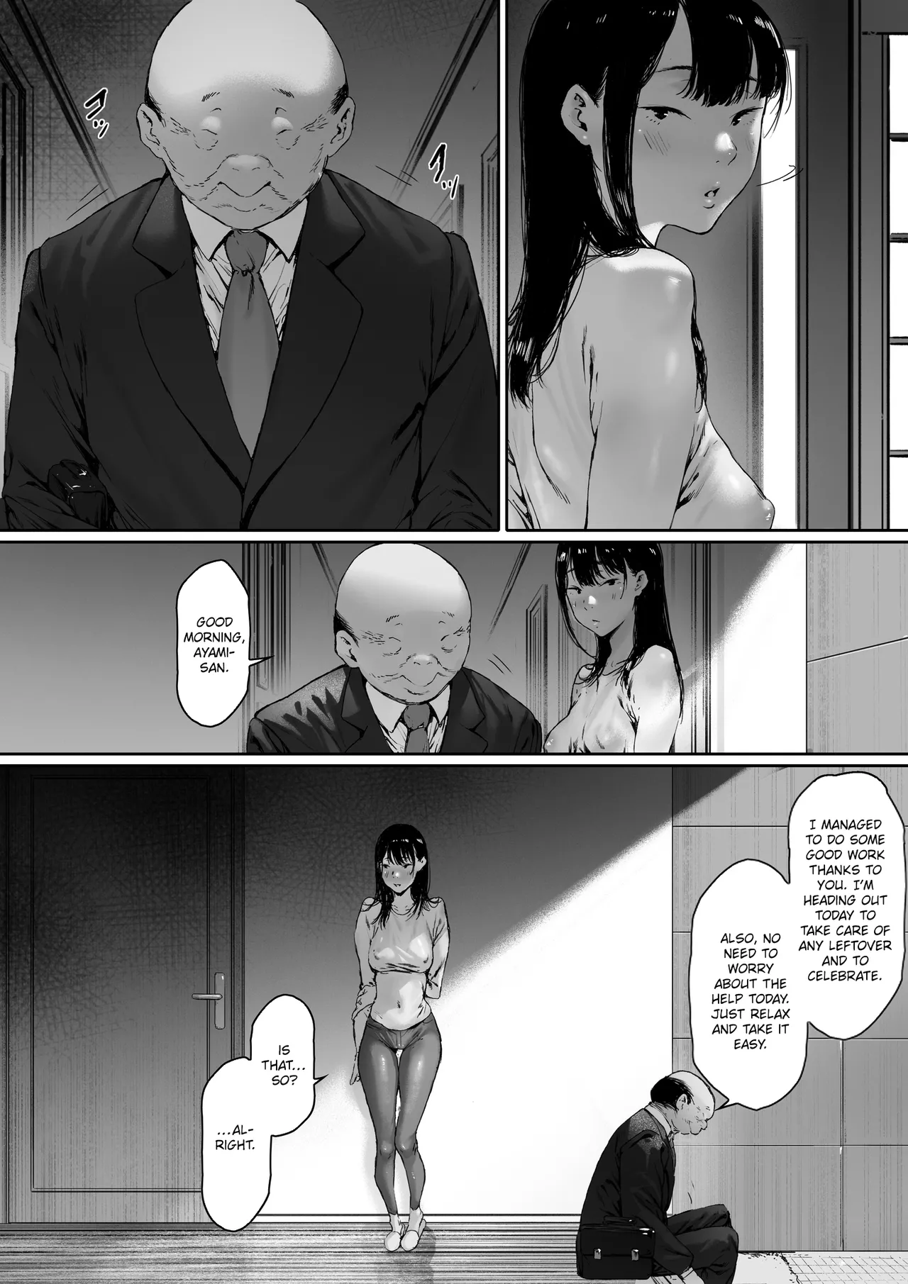 [Morita Shiki] Gifu to Doukyou Suru ni Natta Shiawase na Shinkon Seikatsu o Okuro Hazu datta no ni Ch. 2 | Now Living With My Father-In-Law, I Was Supposed to Have a Happy Newlywed Life Part 2 [English] [Chalklog] page 95 original parody - sole female nakadashi hentai manga - read online free