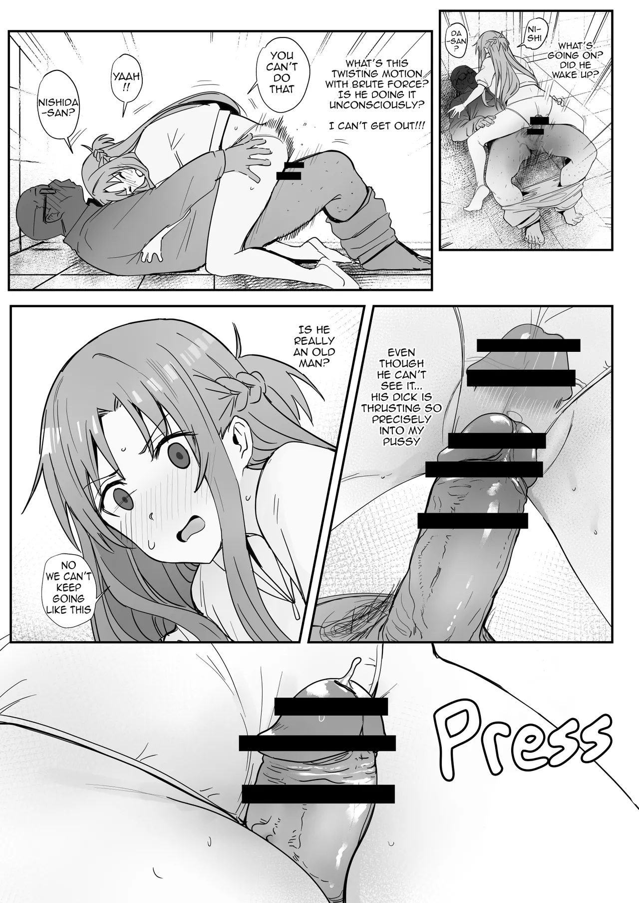 Asuna SP page 19 featuring asuna yuuki sword art online parody - handjob old man hentai manga - read online free