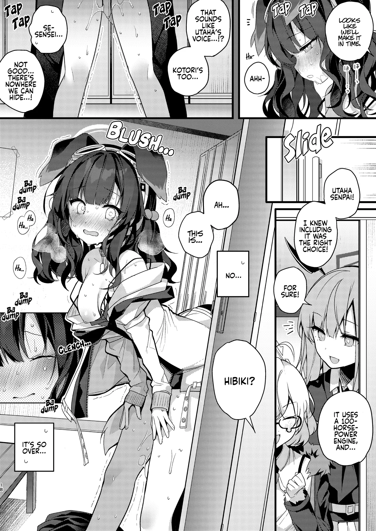 Nekoduka Hibiki ha Kyou mo Kotowarenai | Hibiki Nekozuka can't refuse today page 18 featuring hibiki nekozuka blue archive parody - sole female sole male hentai manga - read online free