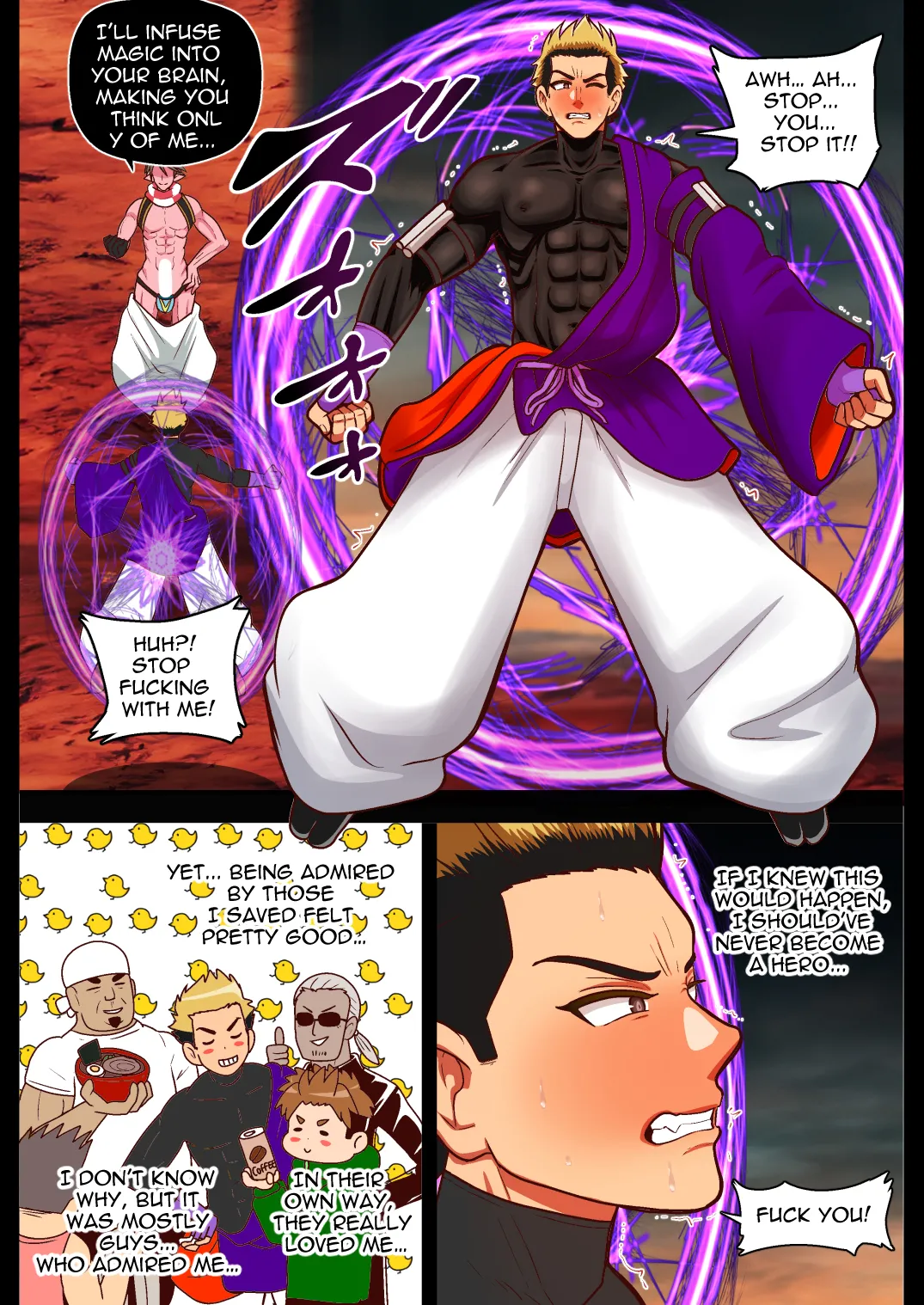 The Lustful Demon Attacks page 33 - full color big penis hentai manga - read online free