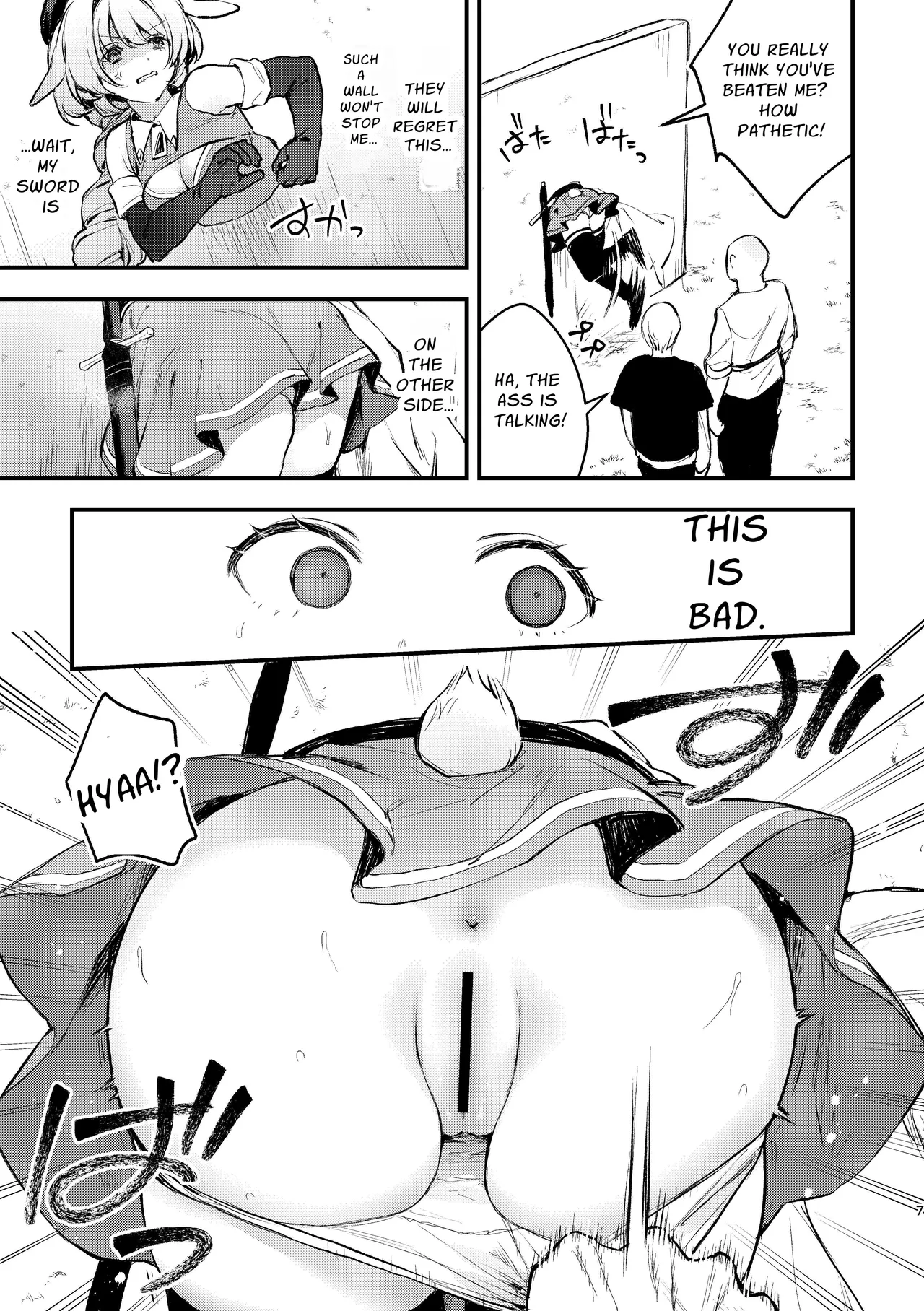 [Beans Mame (Mochiji)] Kabeshiri Usagi Boukensha, Kusuri de Kyousei Hatsujou!? | KABESHIRI ~ass in the wall gloryhole~ Bunny Adventurer's Drug Induced Estrus [English] [よろきんパン工場] [Digital] page 27 original parody - sole female sole male hentai manga - read online free