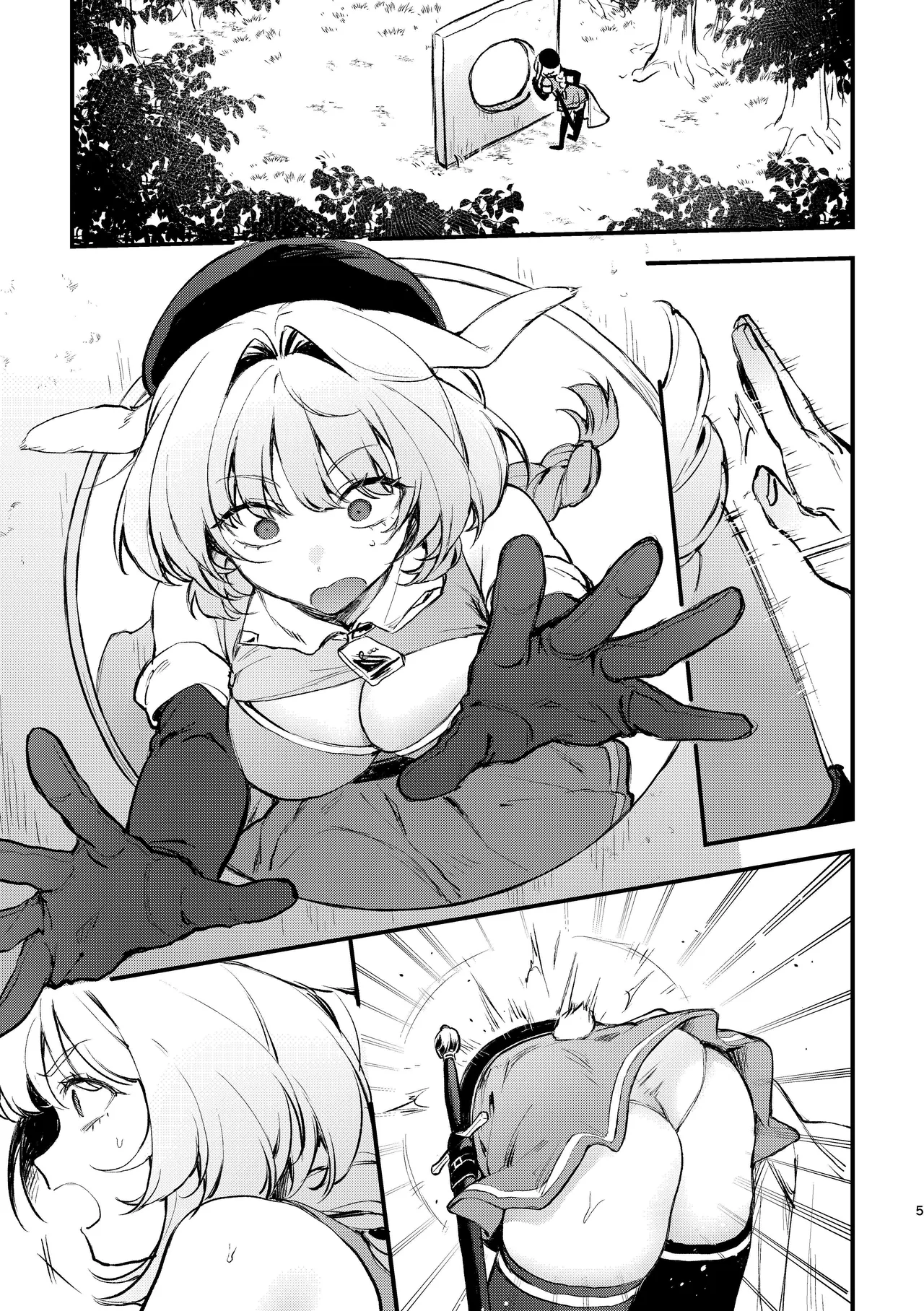 [Beans Mame (Mochiji)] Kabeshiri Usagi Boukensha, Kusuri de Kyousei Hatsujou!? | KABESHIRI ~ass in the wall gloryhole~ Bunny Adventurer's Drug Induced Estrus [English] [よろきんパン工場] [Digital] page 45 original parody - bondage bunny girl hentai manga - read online free