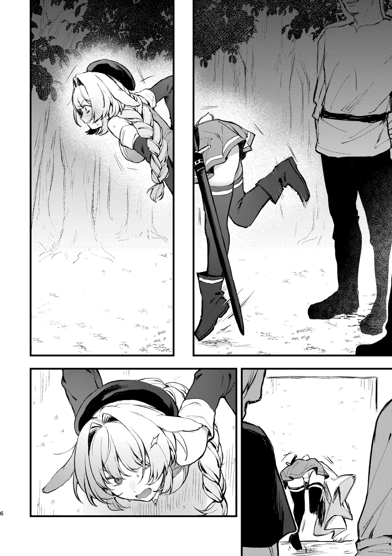 [Beans Mame (Mochiji)] Kabeshiri Usagi Boukensha, Kusuri de Kyousei Hatsujou!? | KABESHIRI ~ass in the wall gloryhole~ Bunny Adventurer's Drug Induced Estrus [English] [よろきんパン工場] [Digital] page 46 original parody - bondage bunny girl hentai manga - read online free