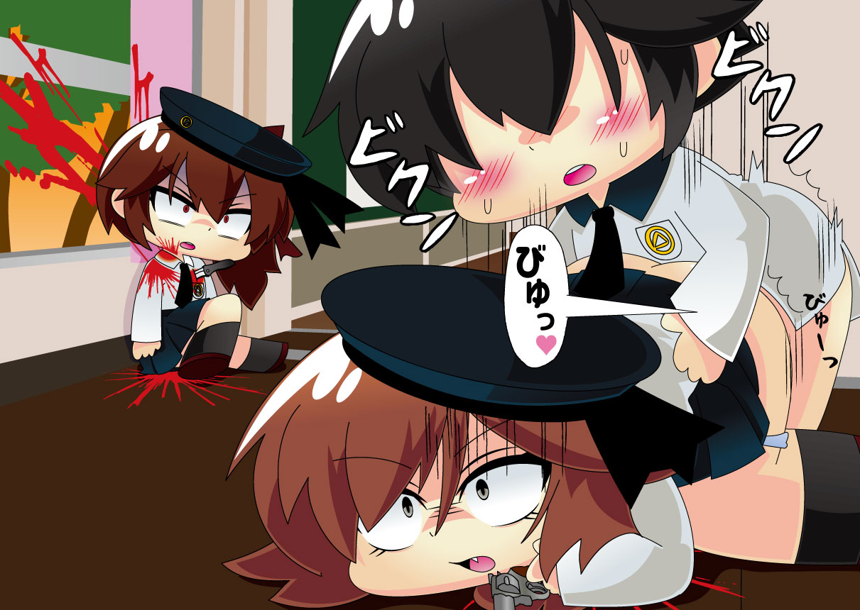 Armed Girl Let's go! Pichi Pichi JC Ura Otome Club page 105 original parody - full color yuri hentai manga - read online free